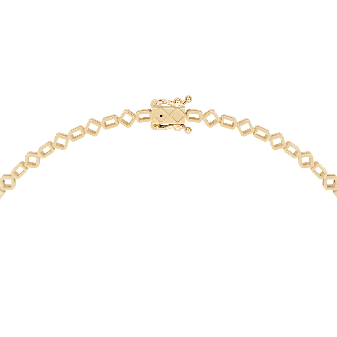 Radiant Asscher Solitaire Diamond Necklace