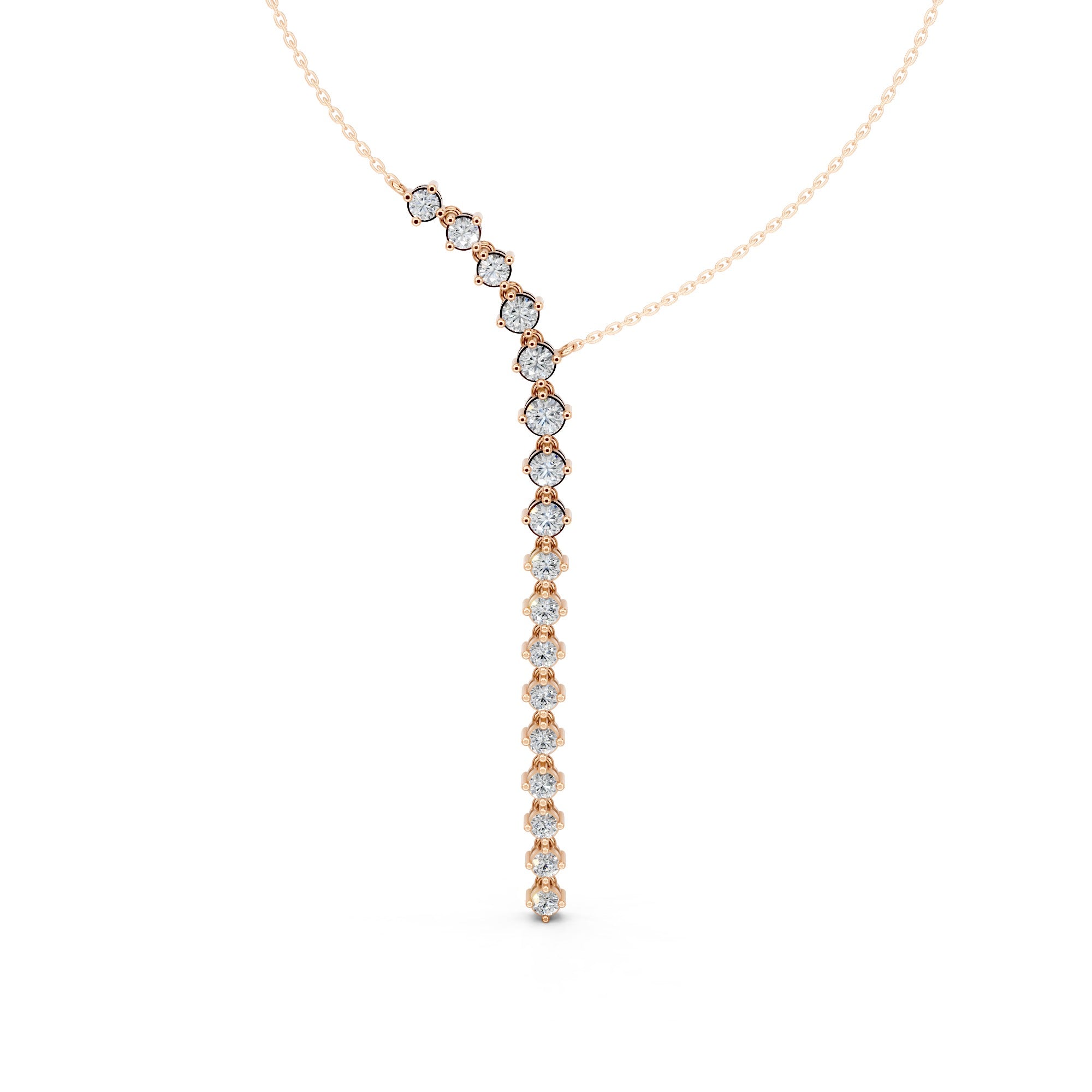 Bold Elegance 'Y' Diamond Pendant