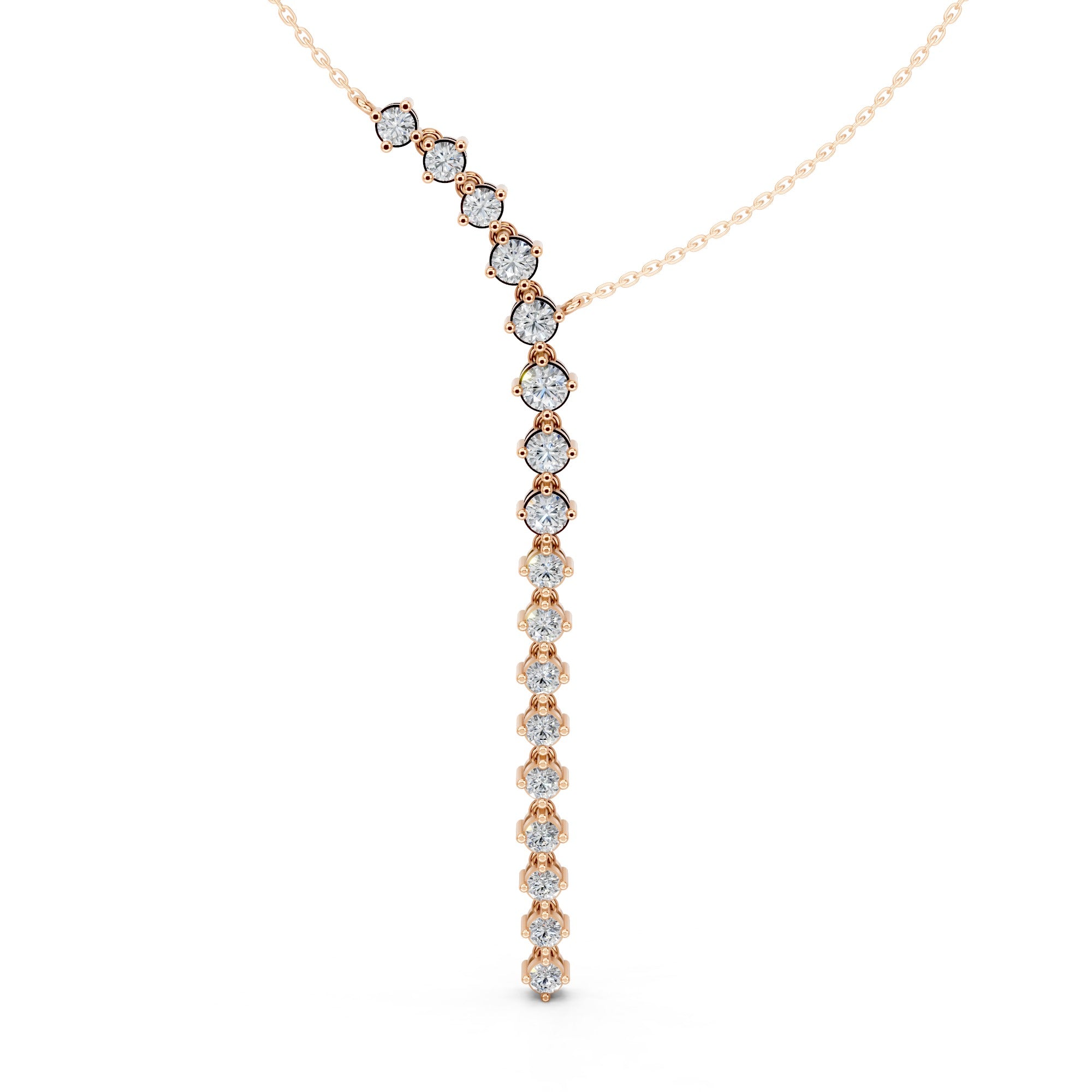Bold Elegance 'Y' Diamond Pendant