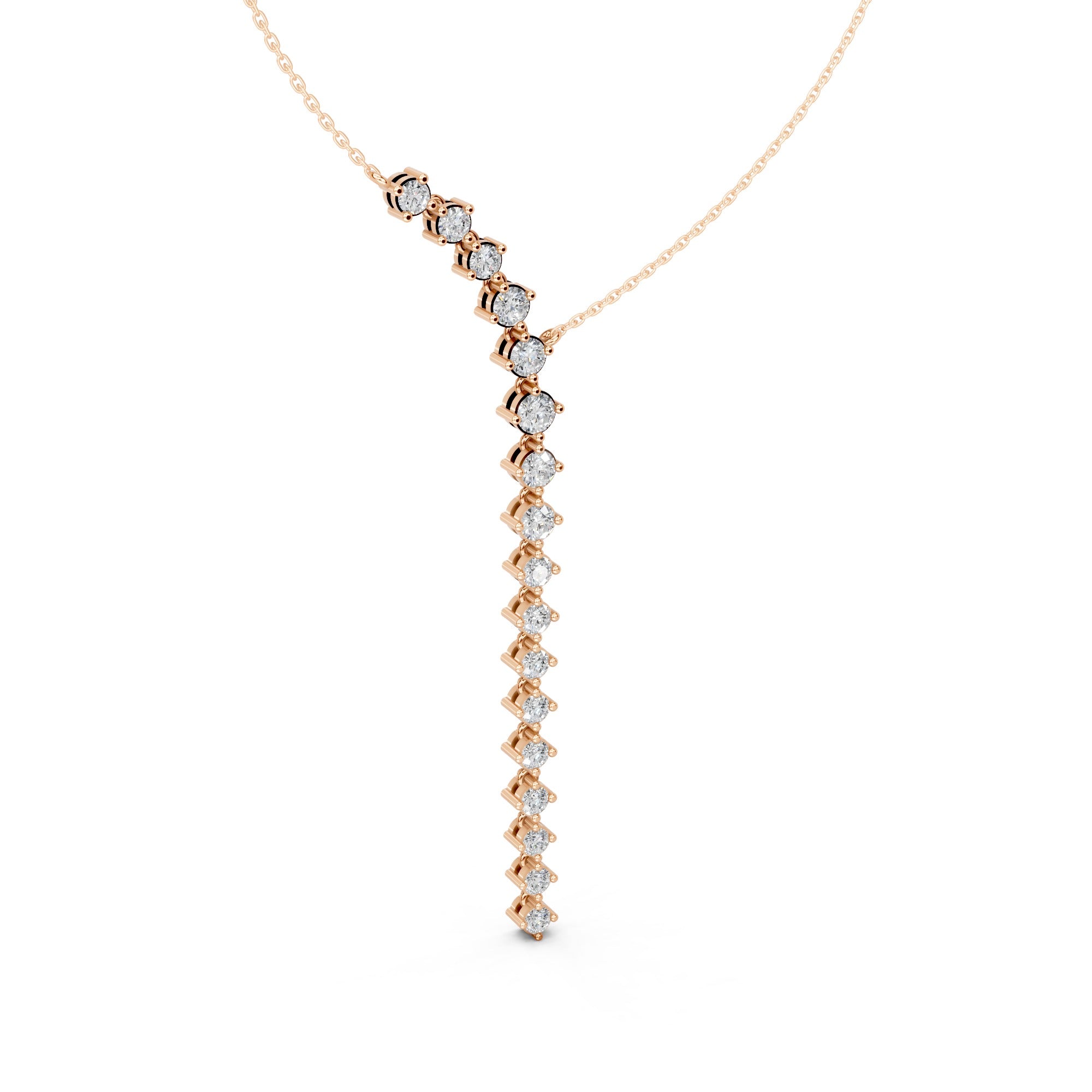 Bold Elegance 'Y' Diamond Pendant