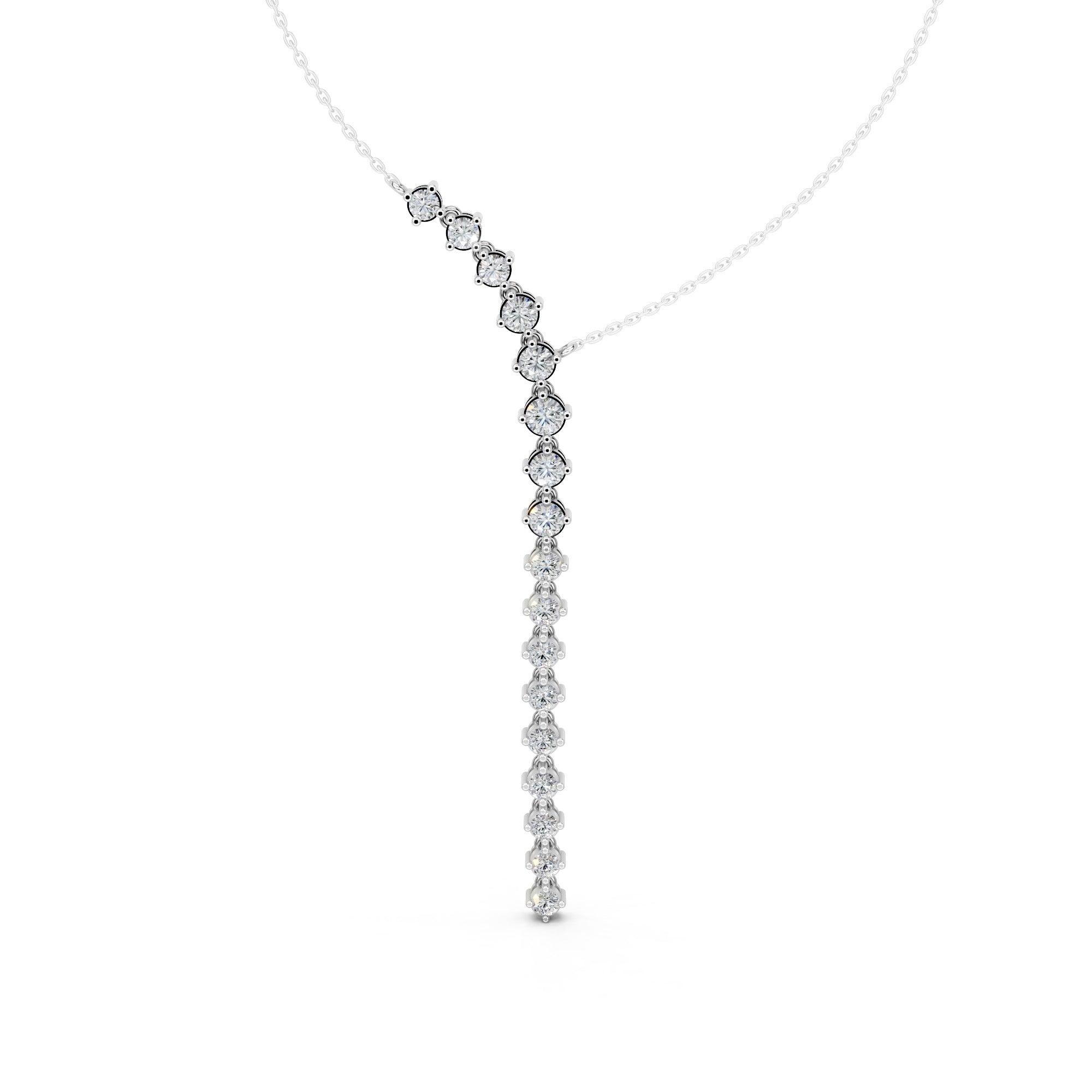 Bold Elegance 'Y' Diamond Pendant