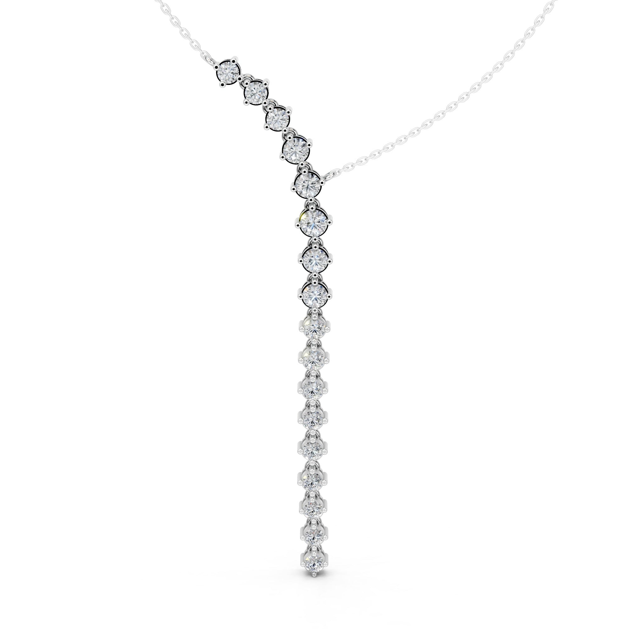 Bold Elegance 'Y' Diamond Pendant