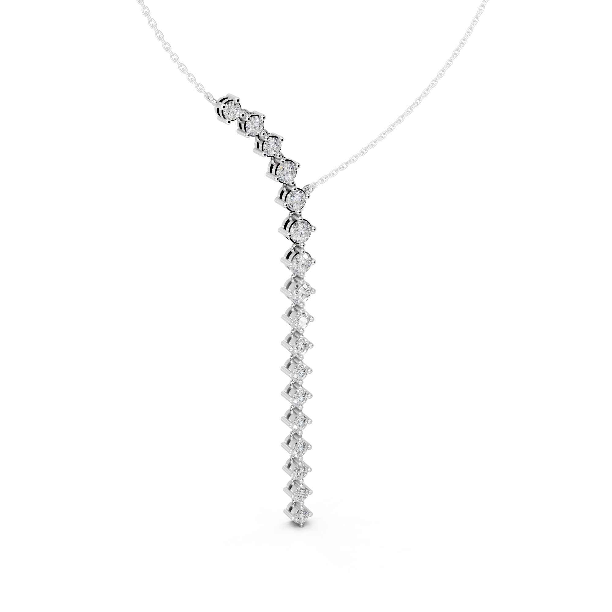 Bold Elegance 'Y' Diamond Pendant