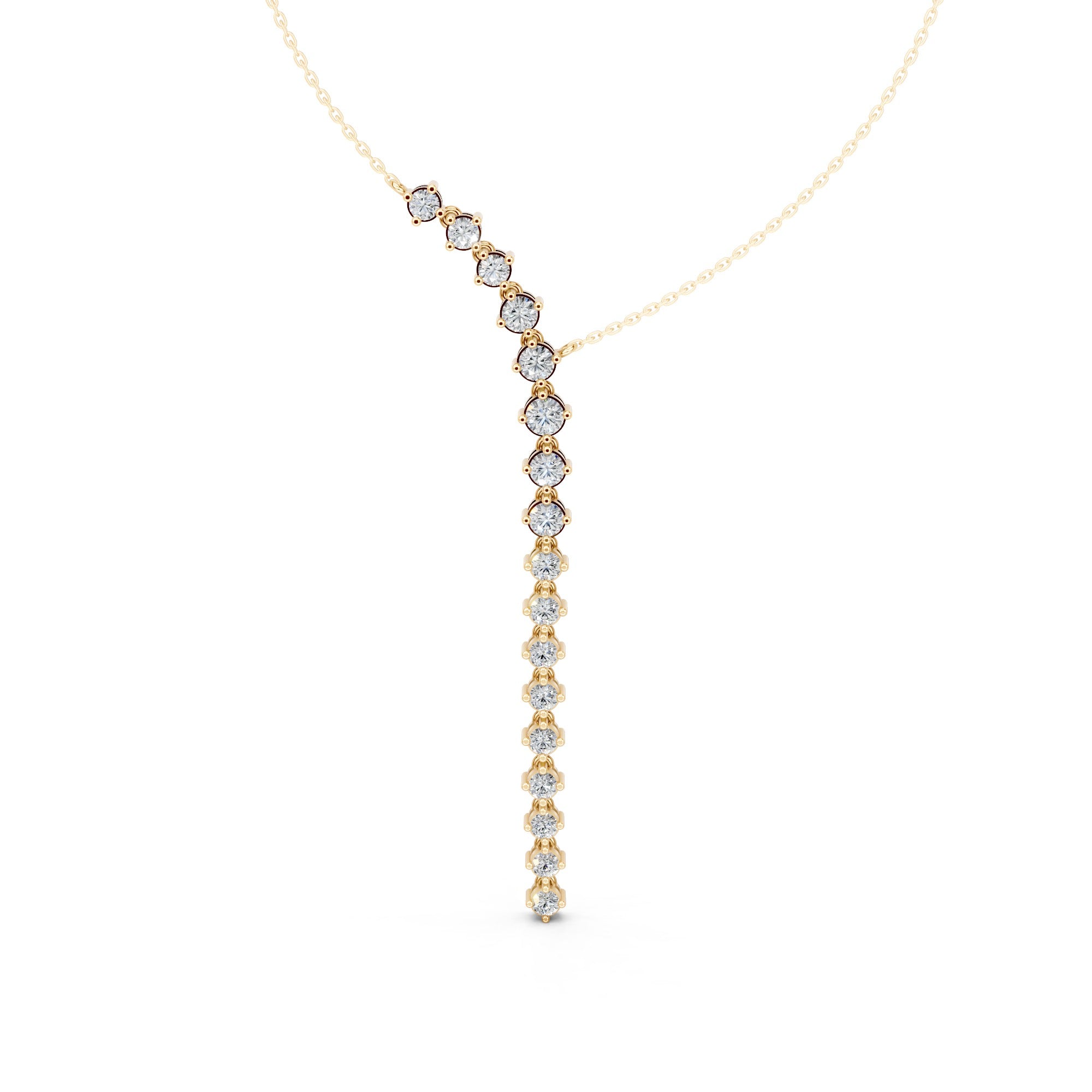 Bold Elegance 'Y' Diamond Pendant
