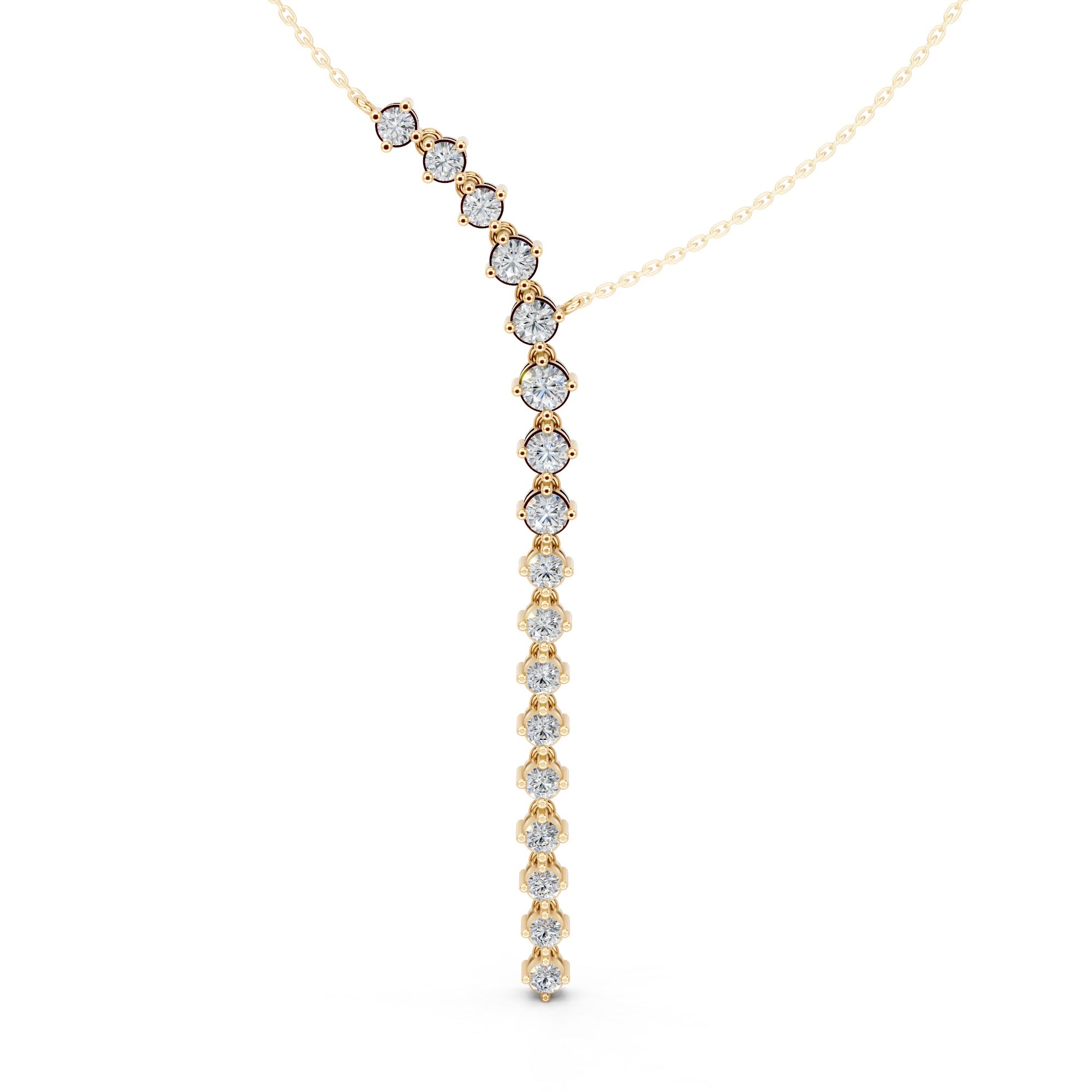 Bold Elegance 'Y' Diamond Pendant