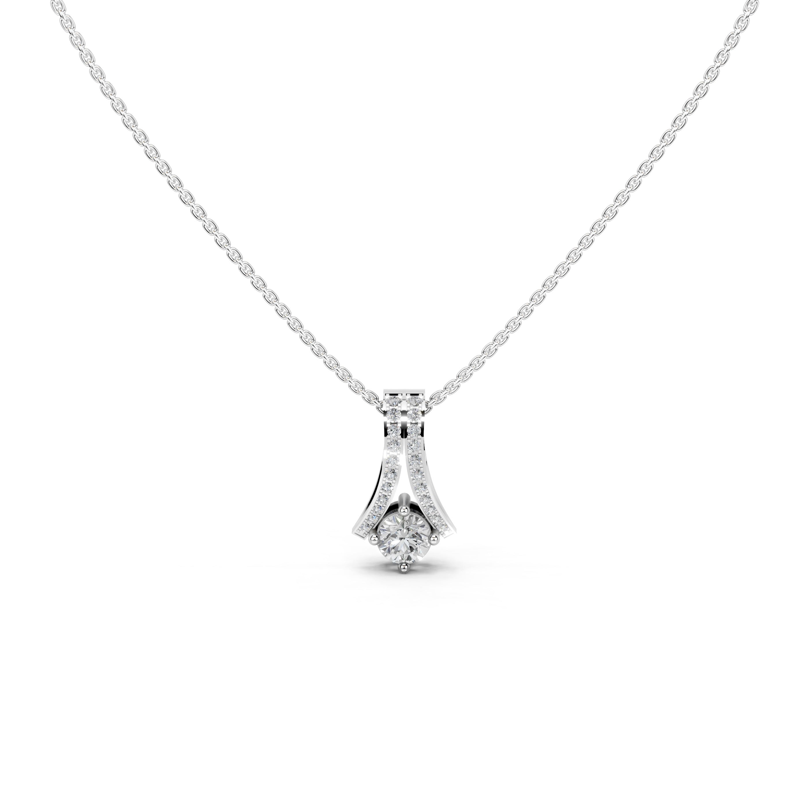 Eternal Rose Solitaire Pendant