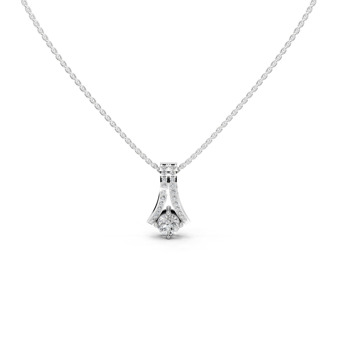 Eternal Rose Solitaire Pendant