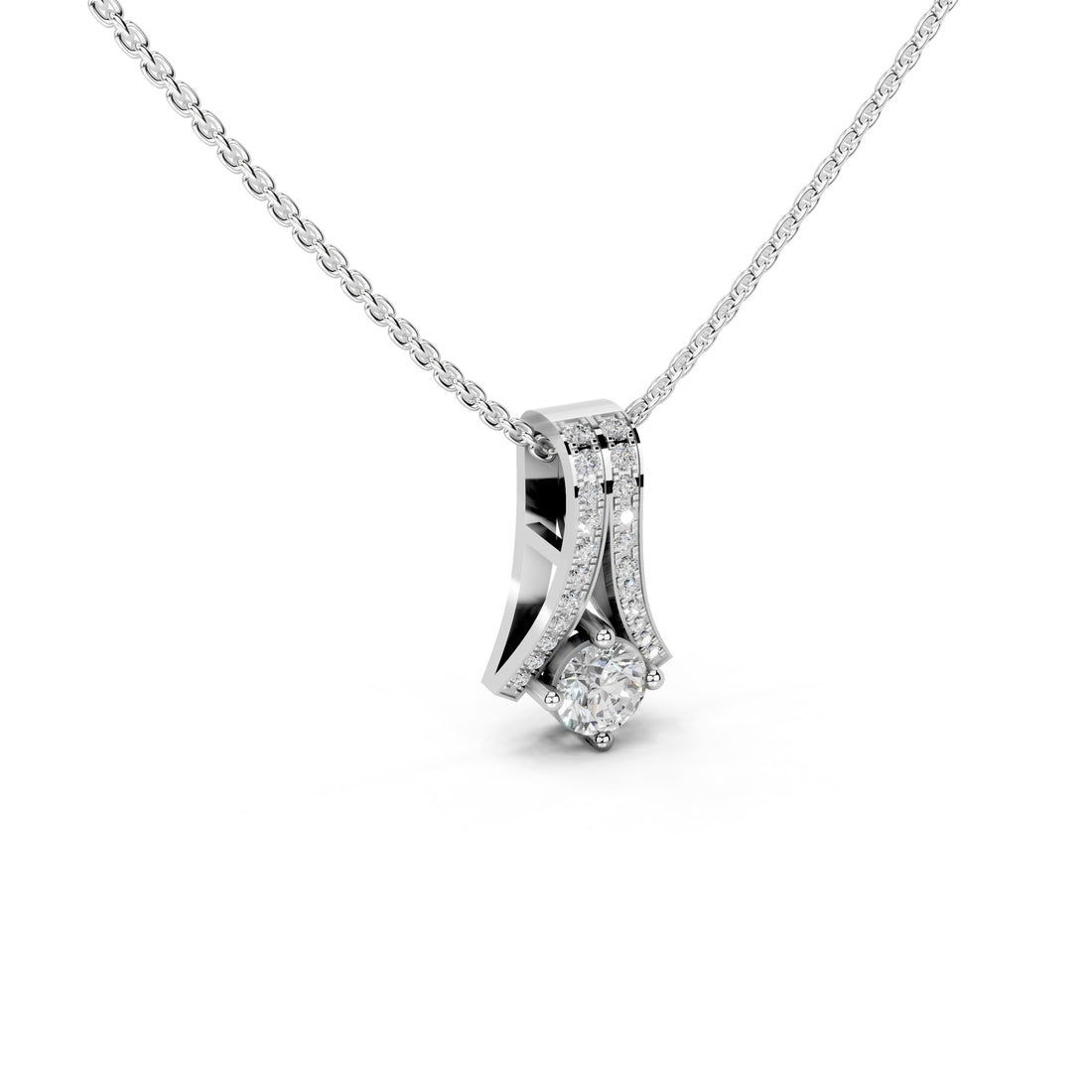 Eternal Rose Solitaire Pendant