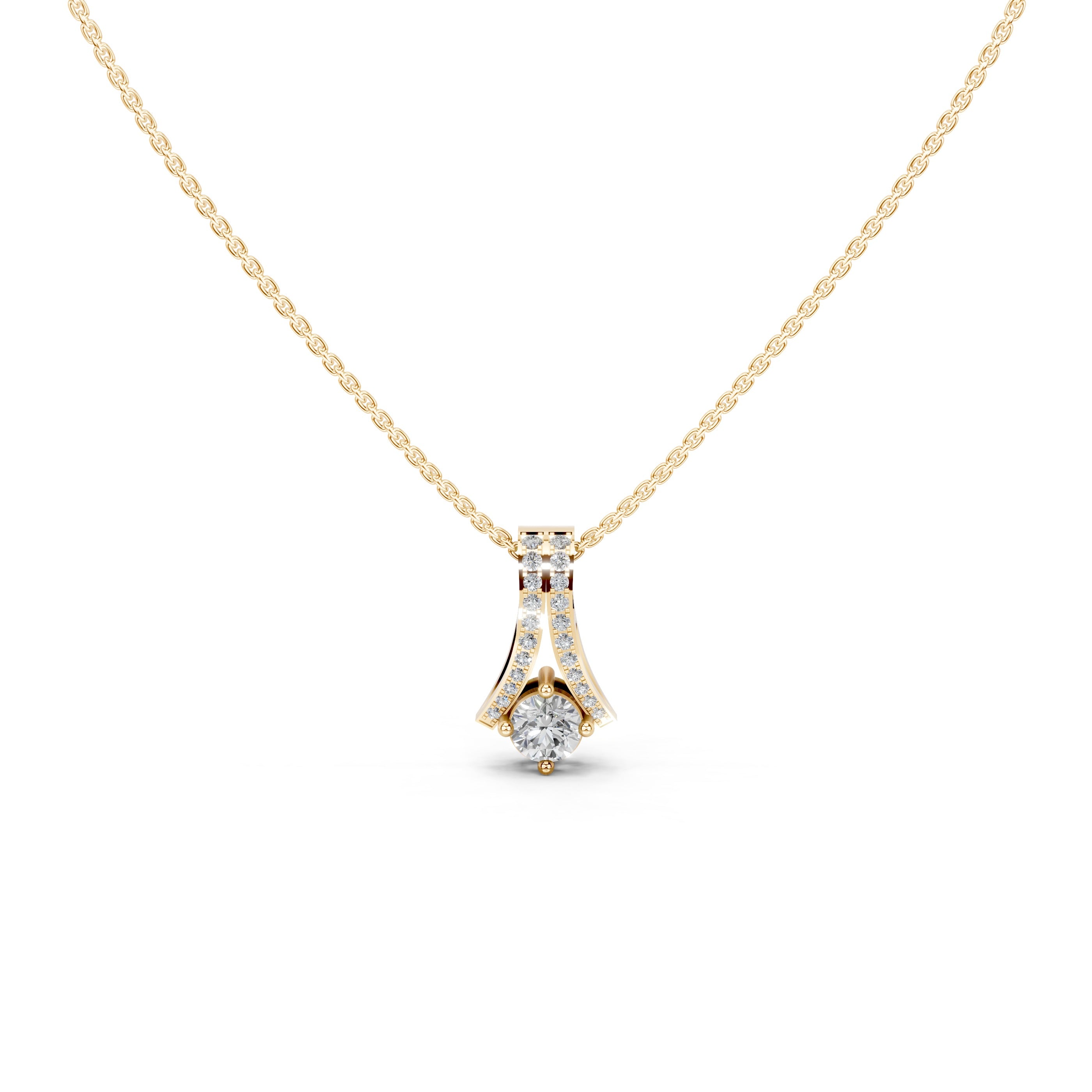 Eternal Rose Solitaire Pendant