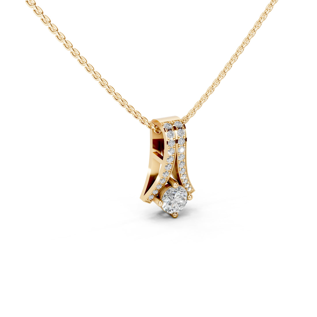 Eternal Rose Solitaire Pendant