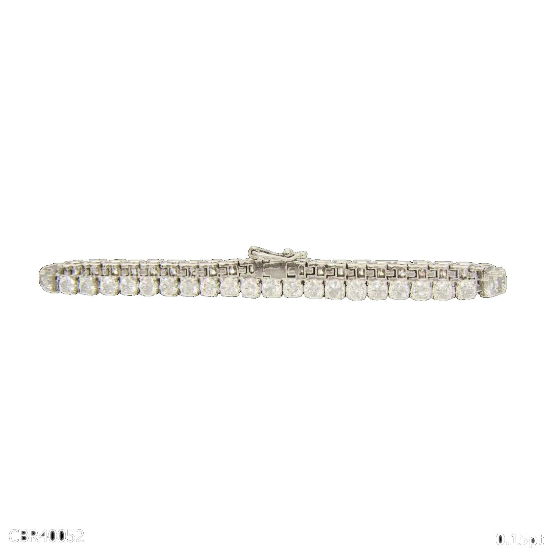 Classic 15 Cent Round Diamond Tennis Bracelet
