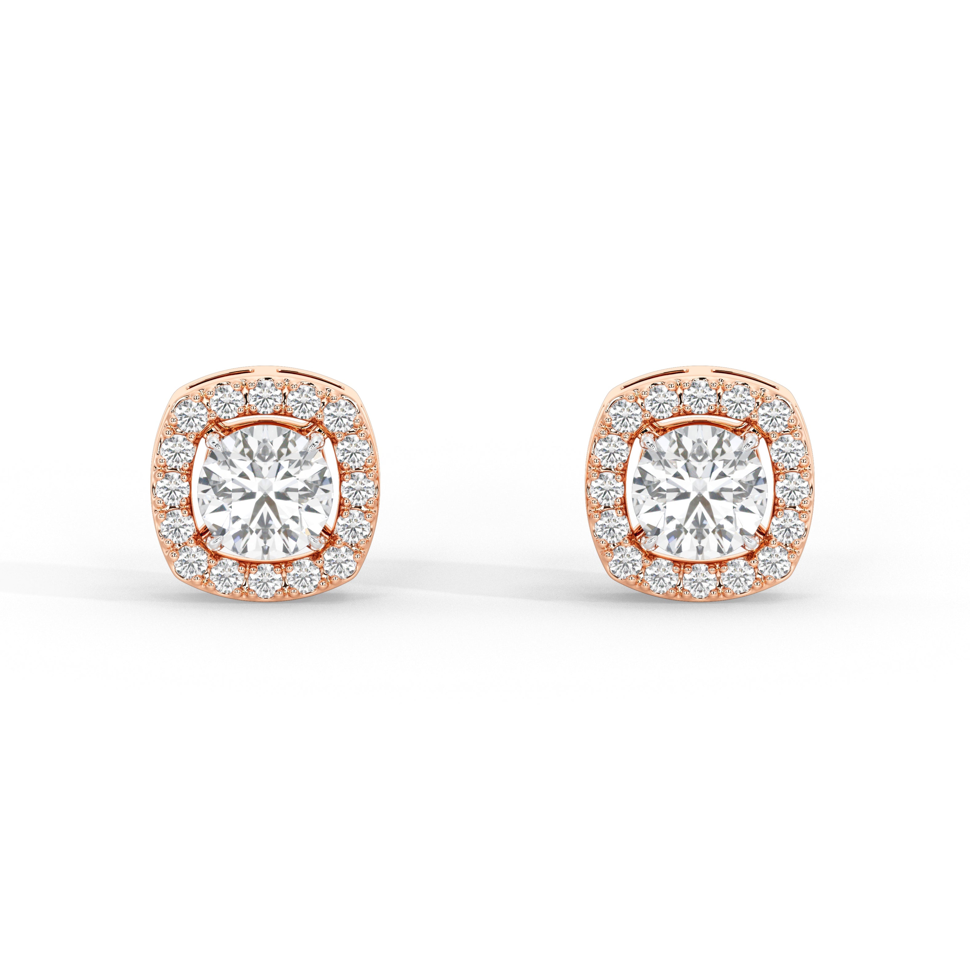 1.3 Carat Ondine Round Cluster Studs