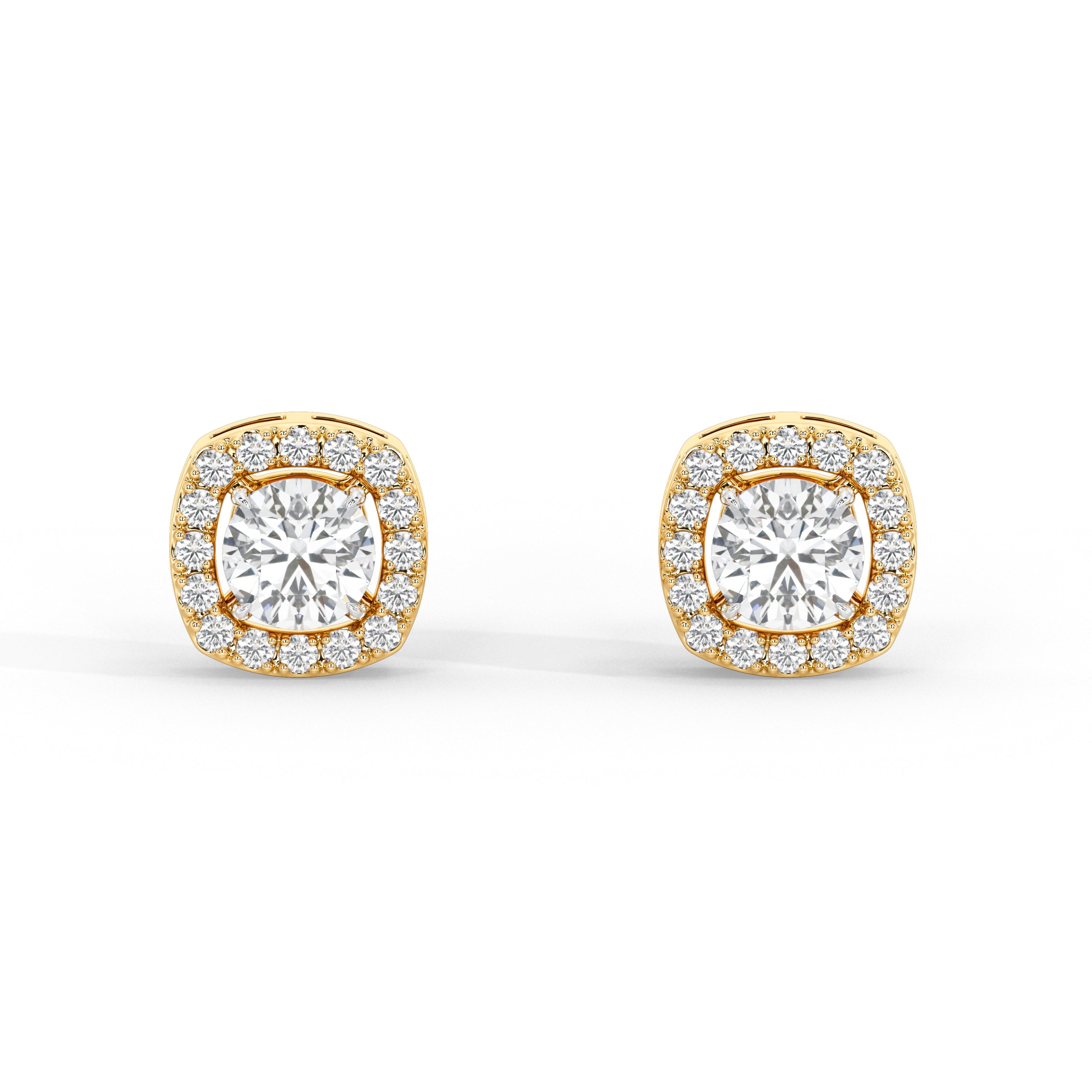 1.3 Carat Ondine Round Cluster Studs