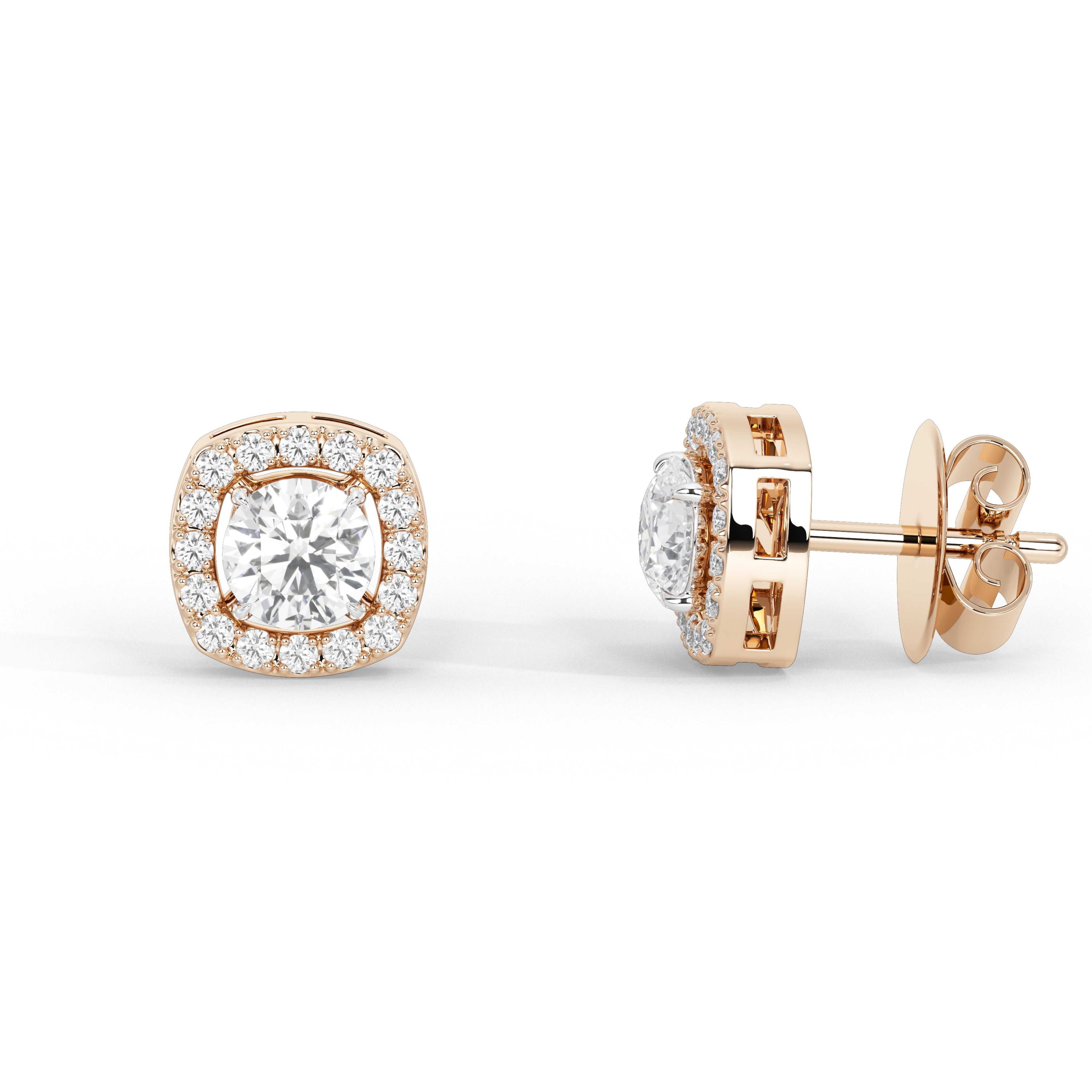 1.3 Carat Ondine Round Cluster Studs