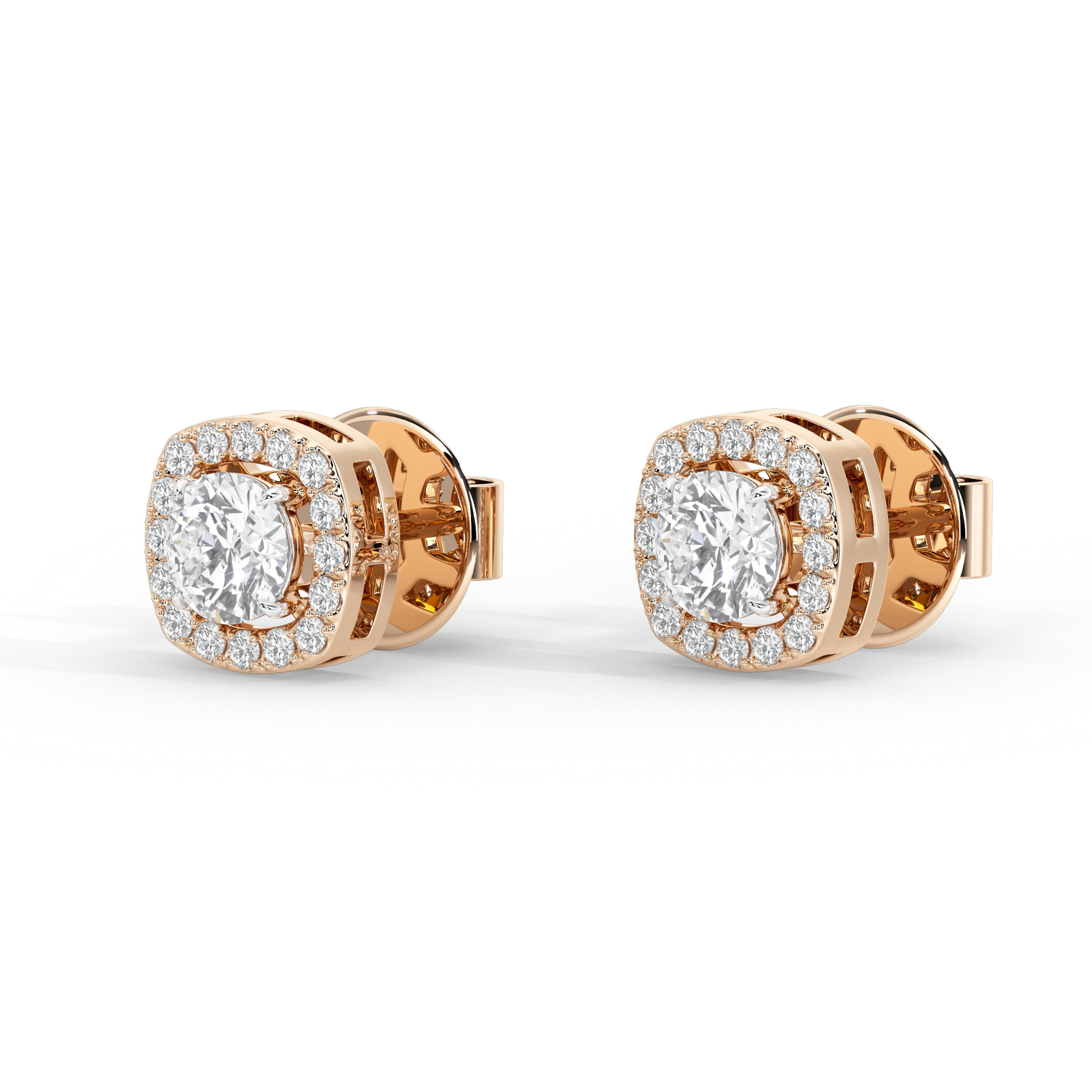 1.3 Carat Ondine Round Cluster Studs