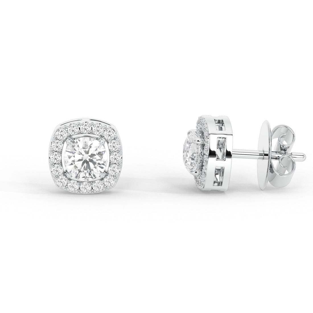 1.3 Carat Ondine Round Cluster Studs
