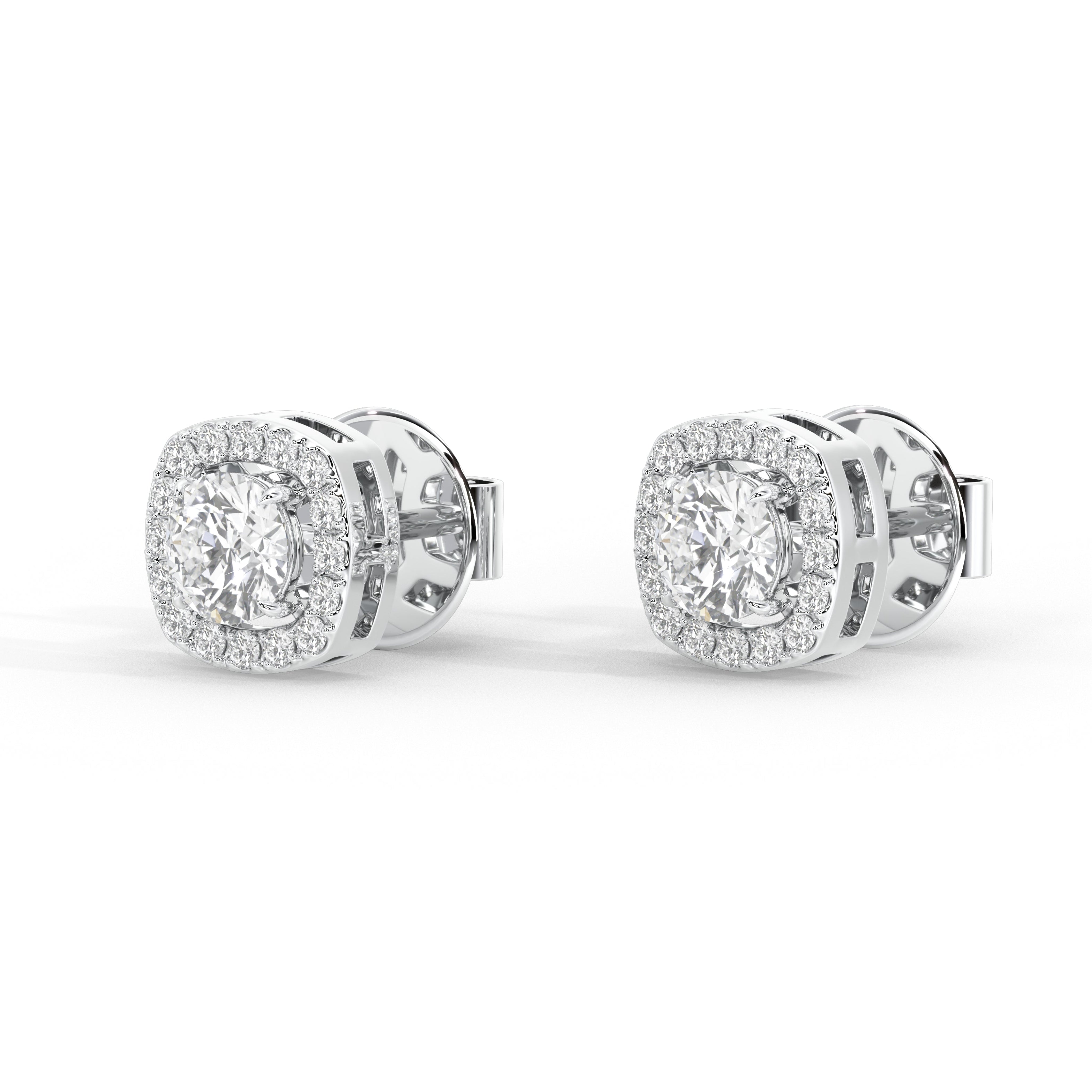 1.3 Carat Ondine Round Cluster Studs