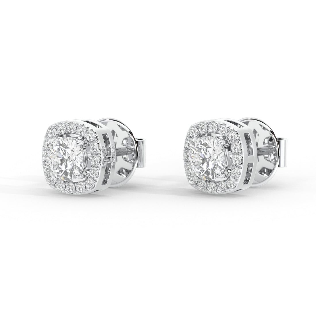 1.3 Carat Ondine Round Cluster Studs