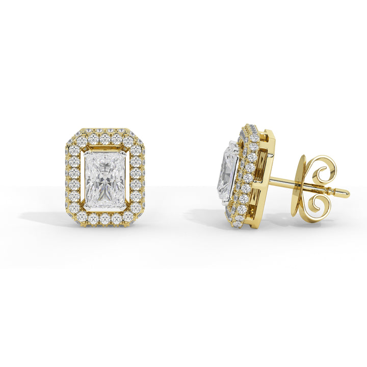 1.6 Carat Cosmia Emerald Halo Studs