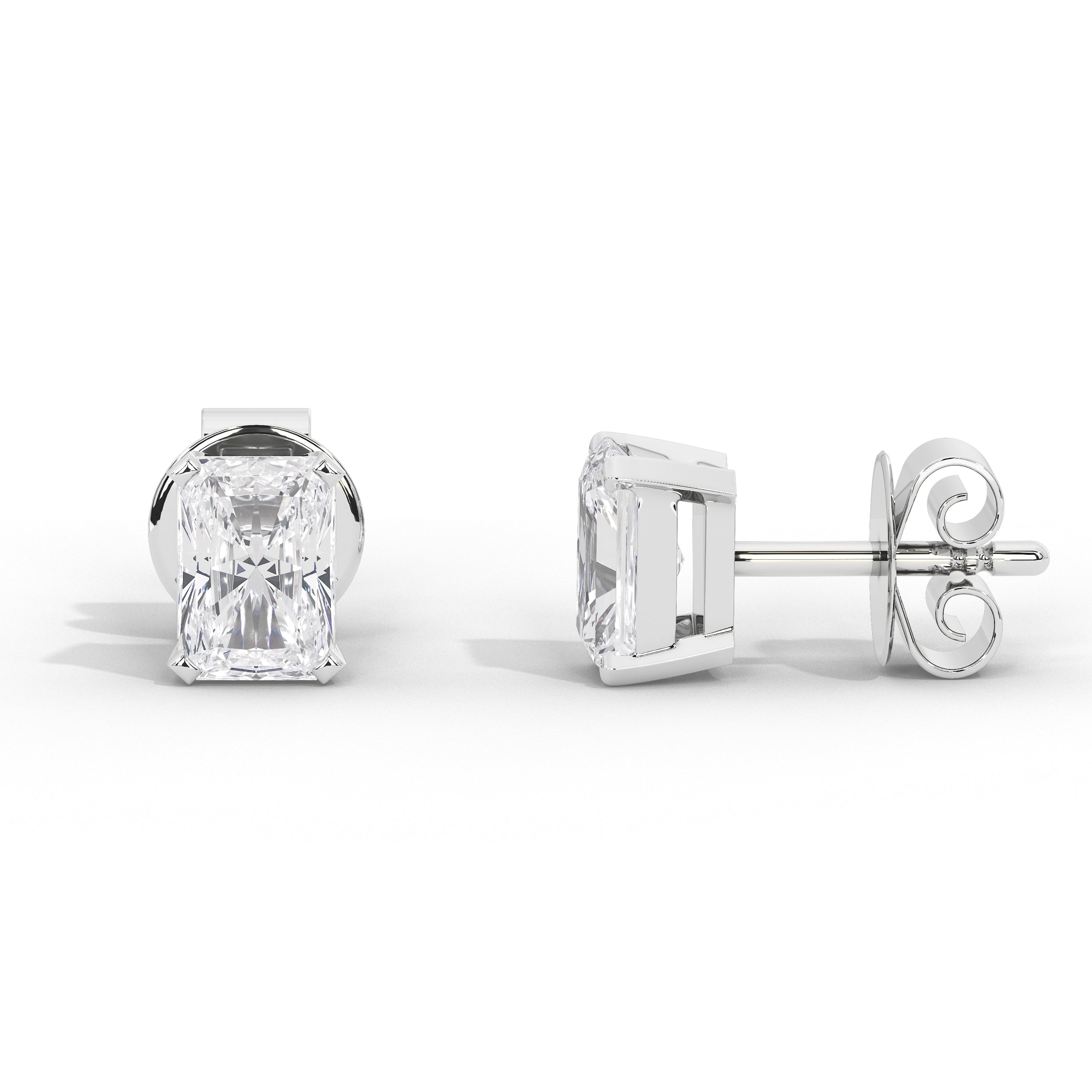 1.75 Carat Celestine Emerald Studs