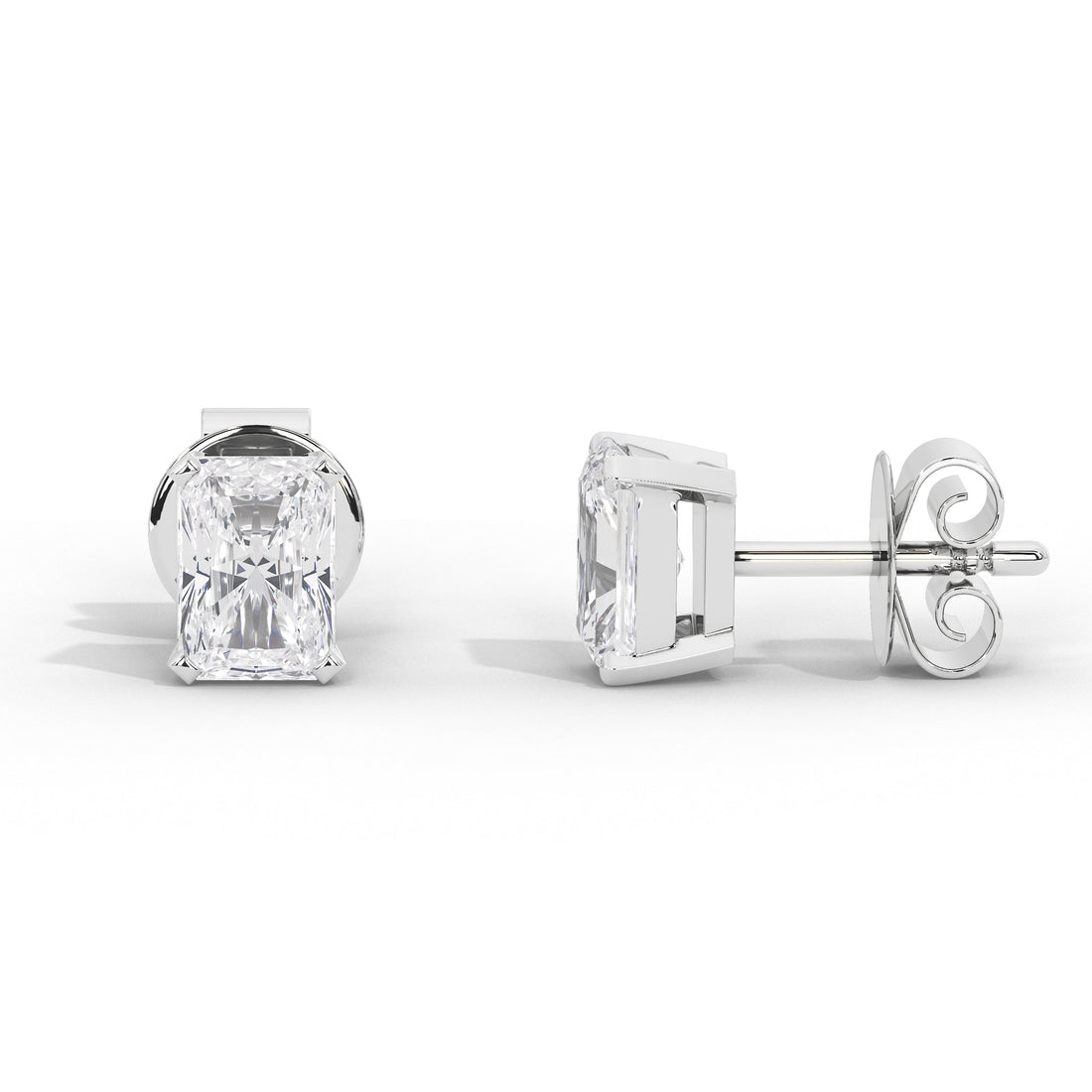 1.75 Carat Celestine Emerald Studs