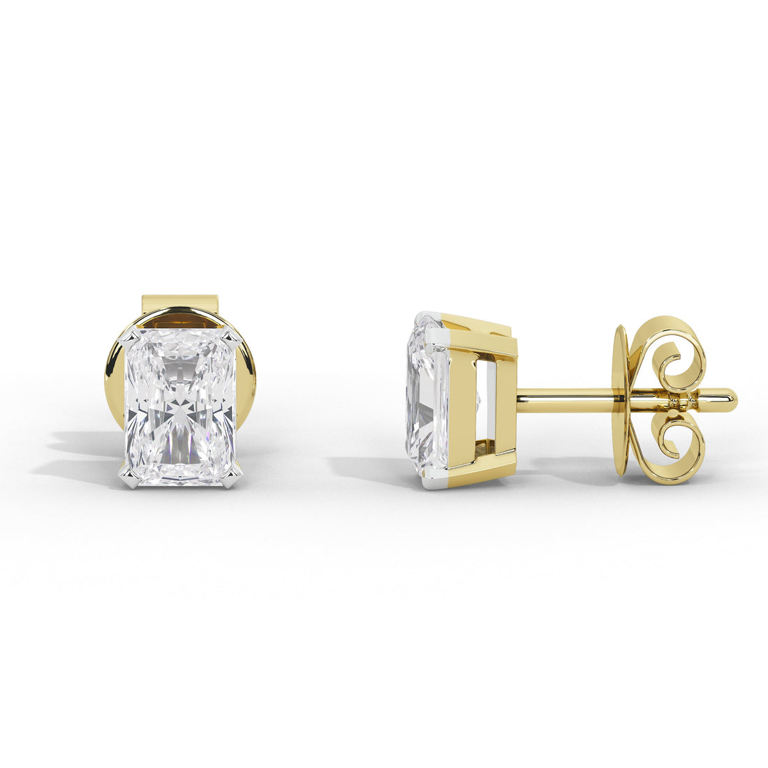 1.75 Carat Celestine Emerald Studs