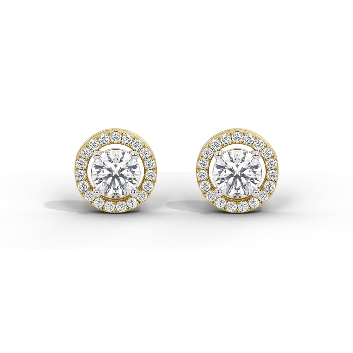 1.5 Carat Camille Round Halo Studs