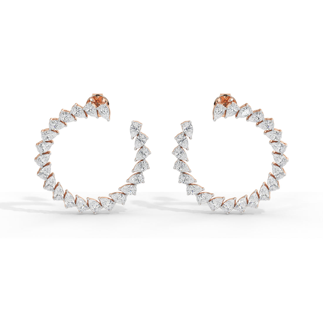 3 Carat Arielle Pear Hoops