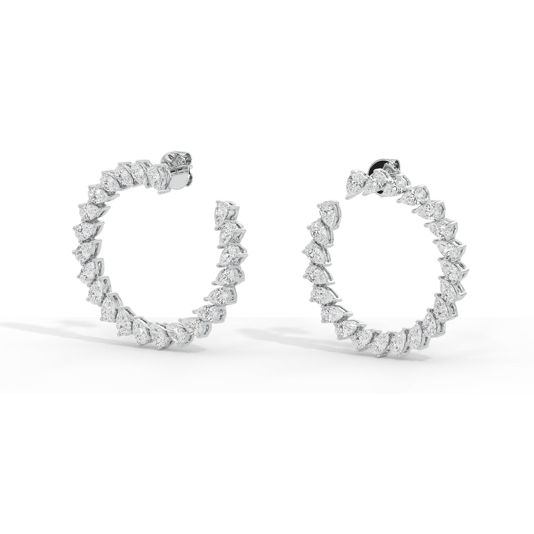 3 Carat Arielle Pear Hoops