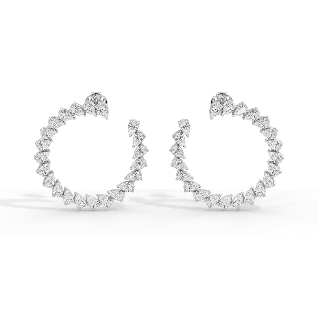 3 Carat Arielle Pear Hoops