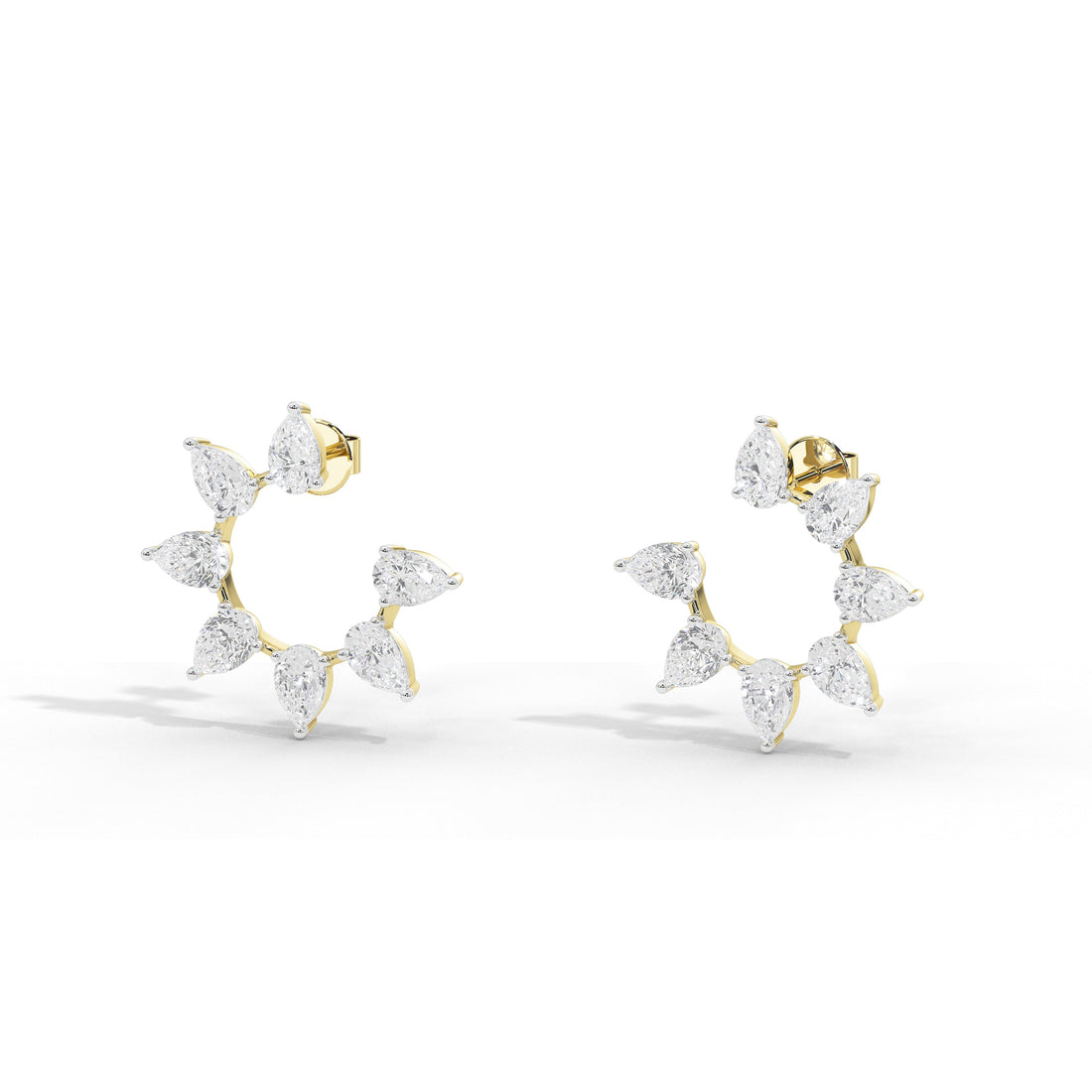 2.8 Carat Solistice C shape Hoops