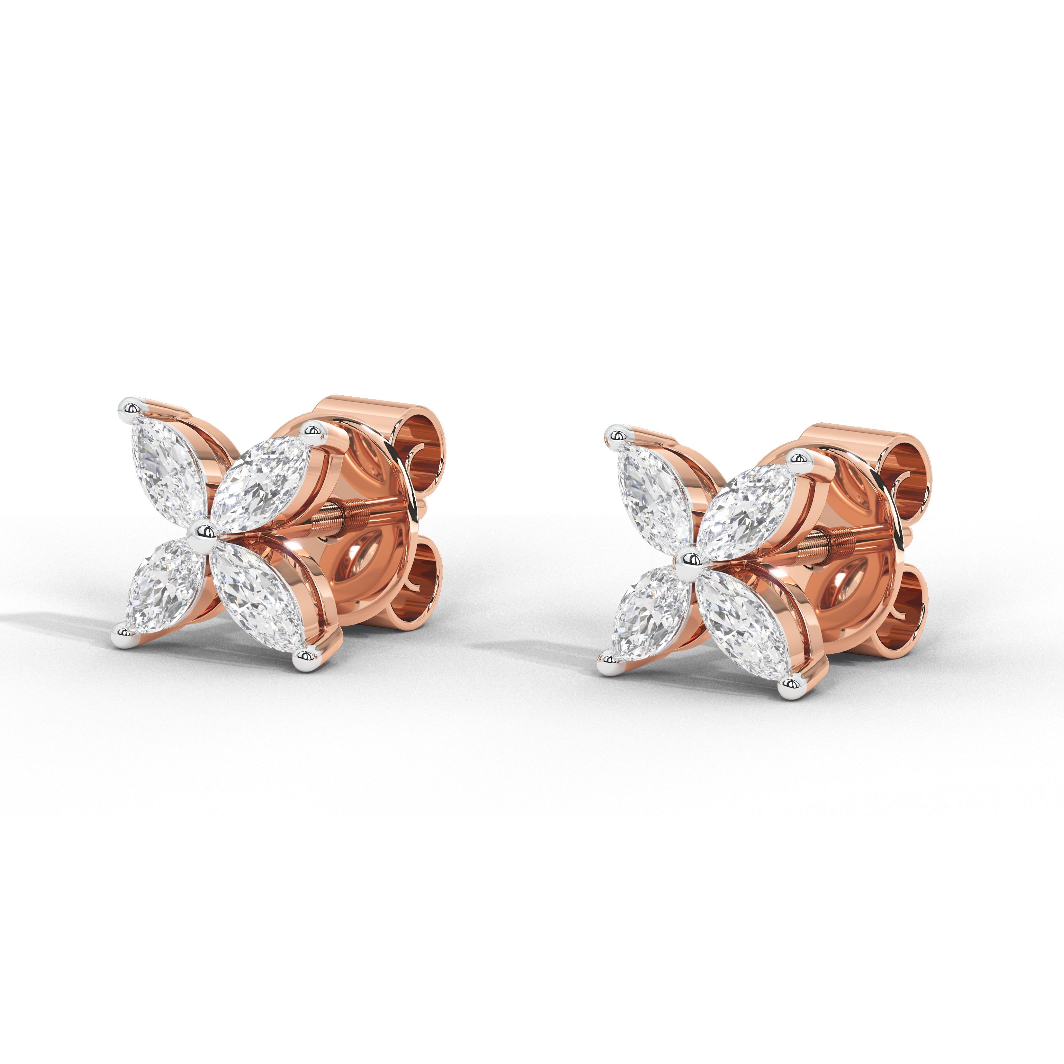Marquise Dainty Floral Studs