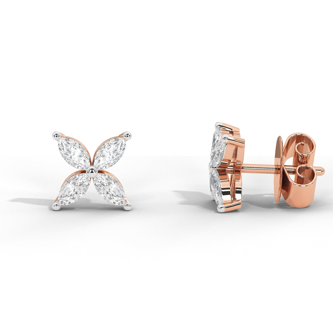 Marquise Dainty Floral Studs