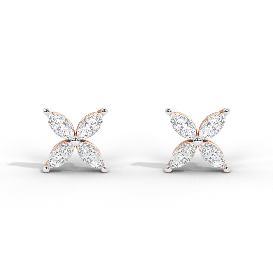 Marquise Dainty Floral Studs