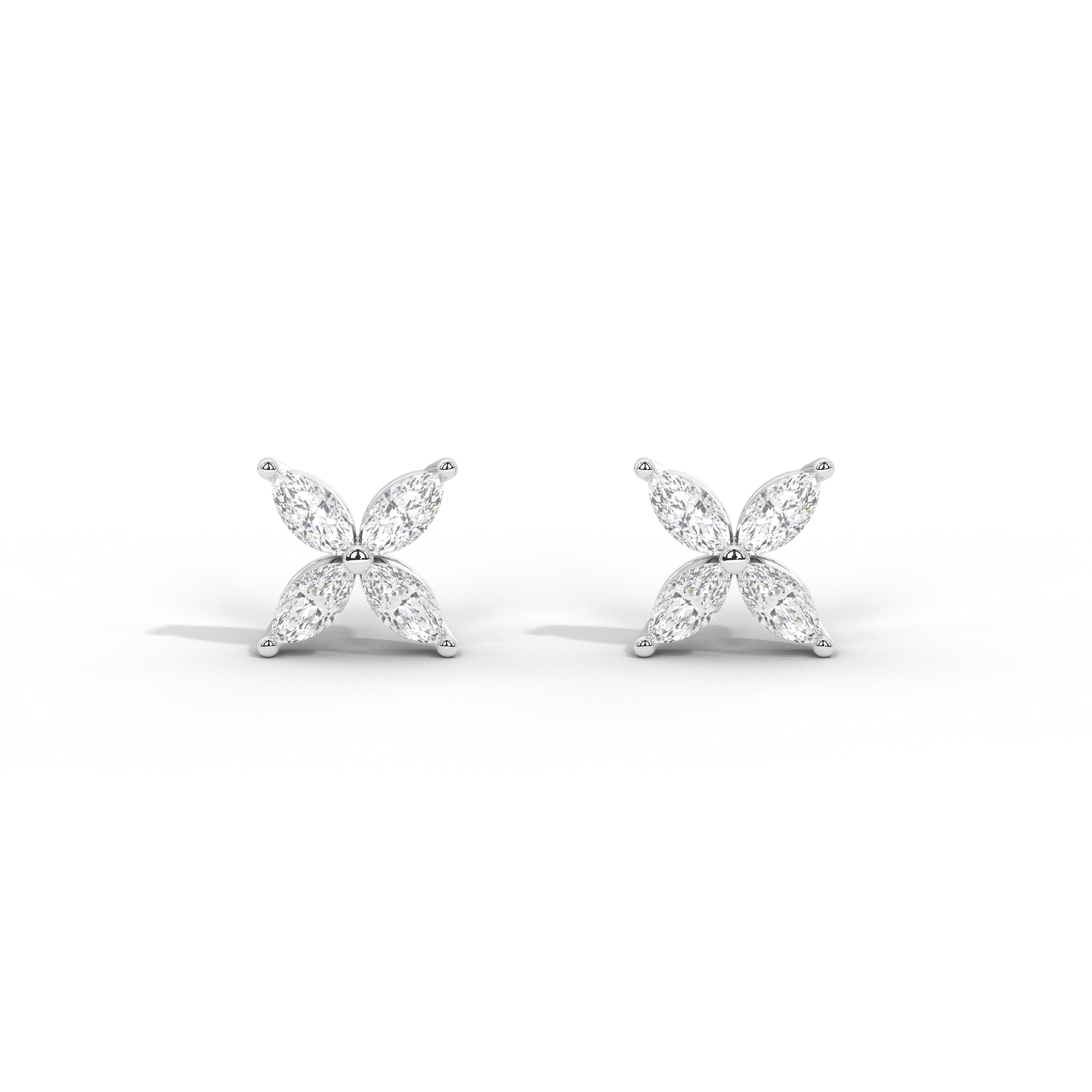 Marquise Dainty Floral Studs