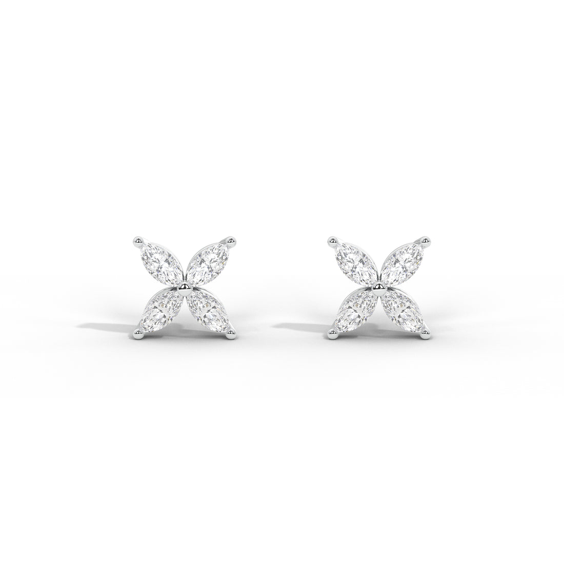 Marquise Dainty Floral Studs