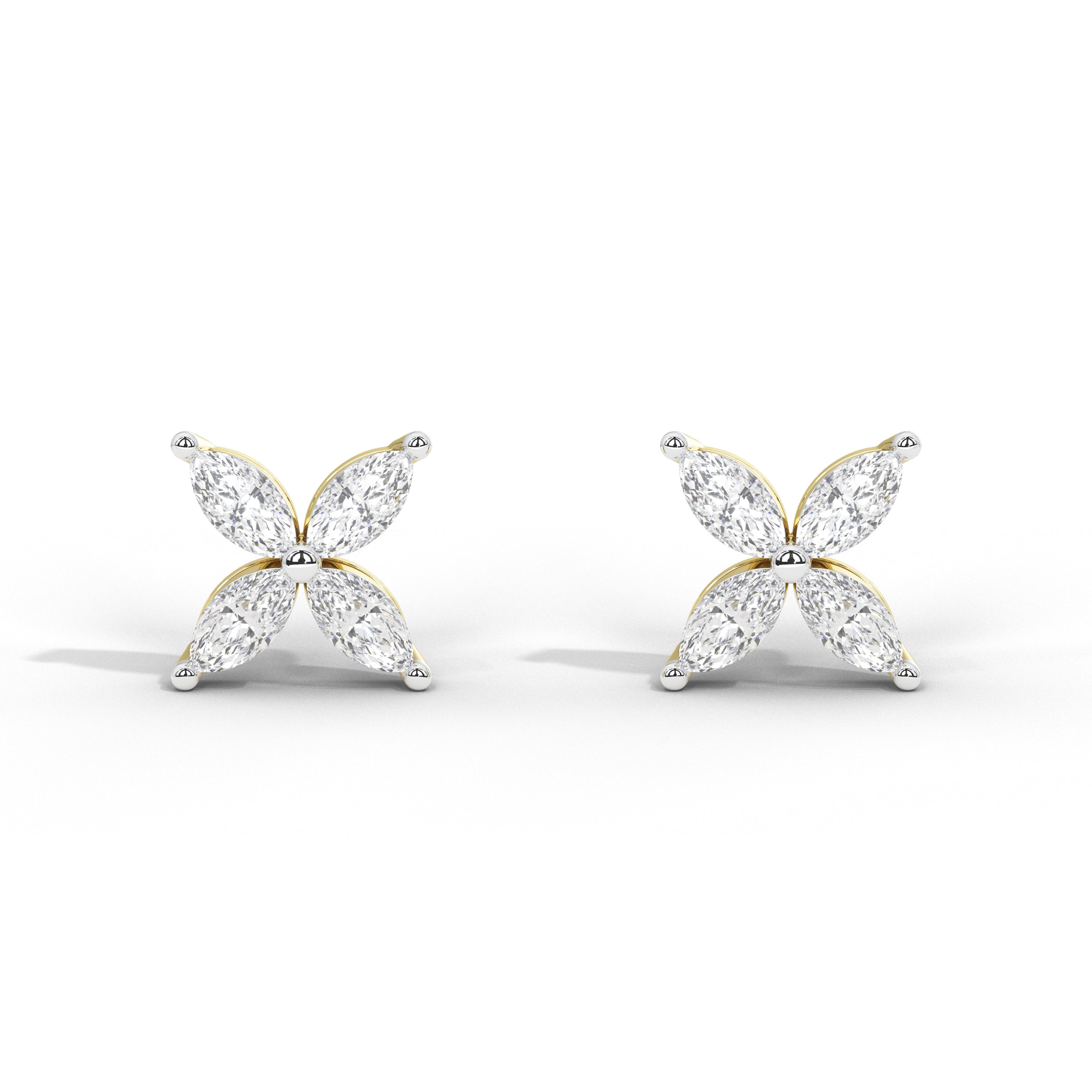 Marquise Dainty Floral Studs
