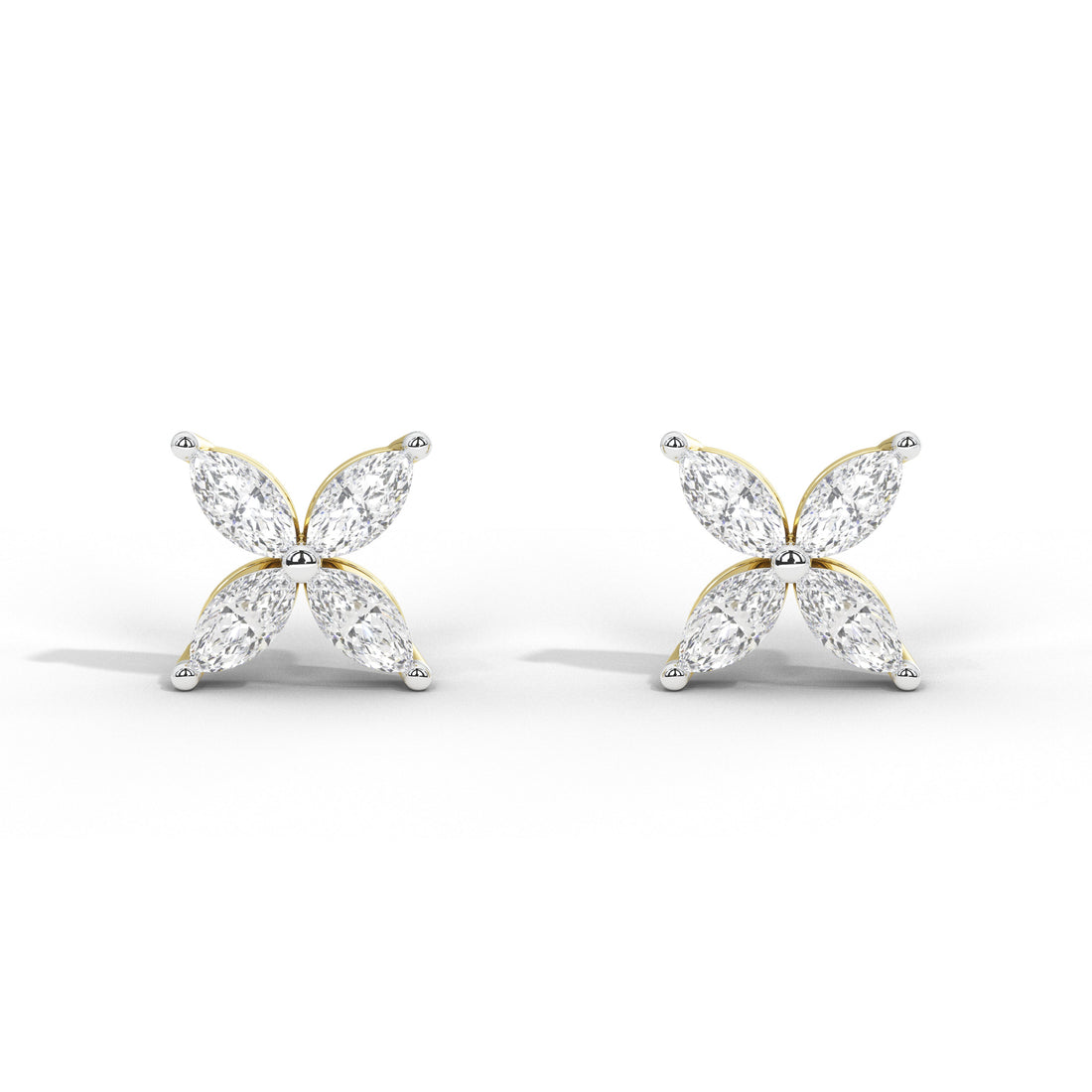 Marquise Dainty Floral Studs