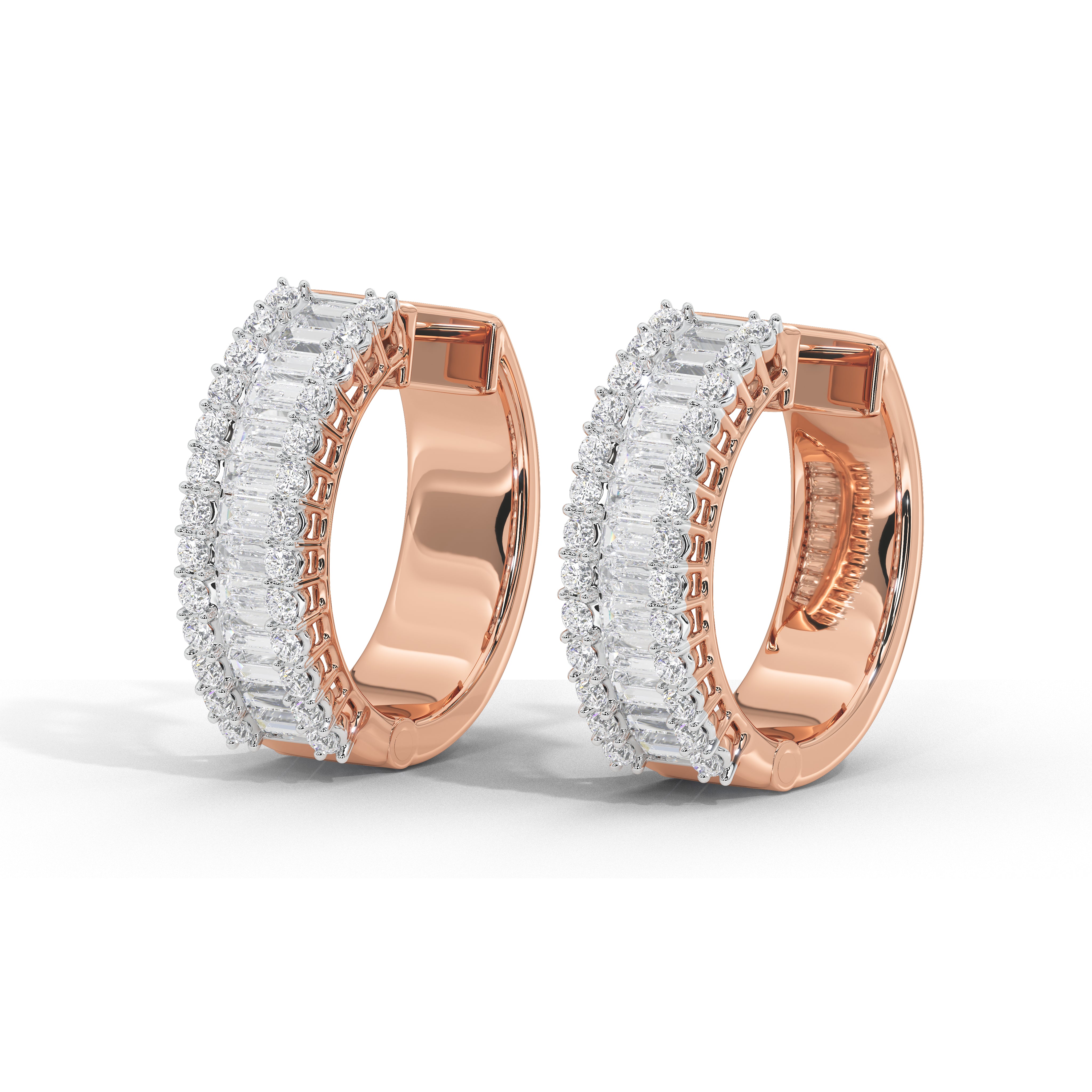 1.6 Carat Corinna Baguette Hoops