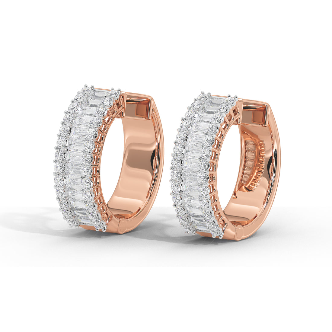 1.6 Carat Corinna Baguette Hoops