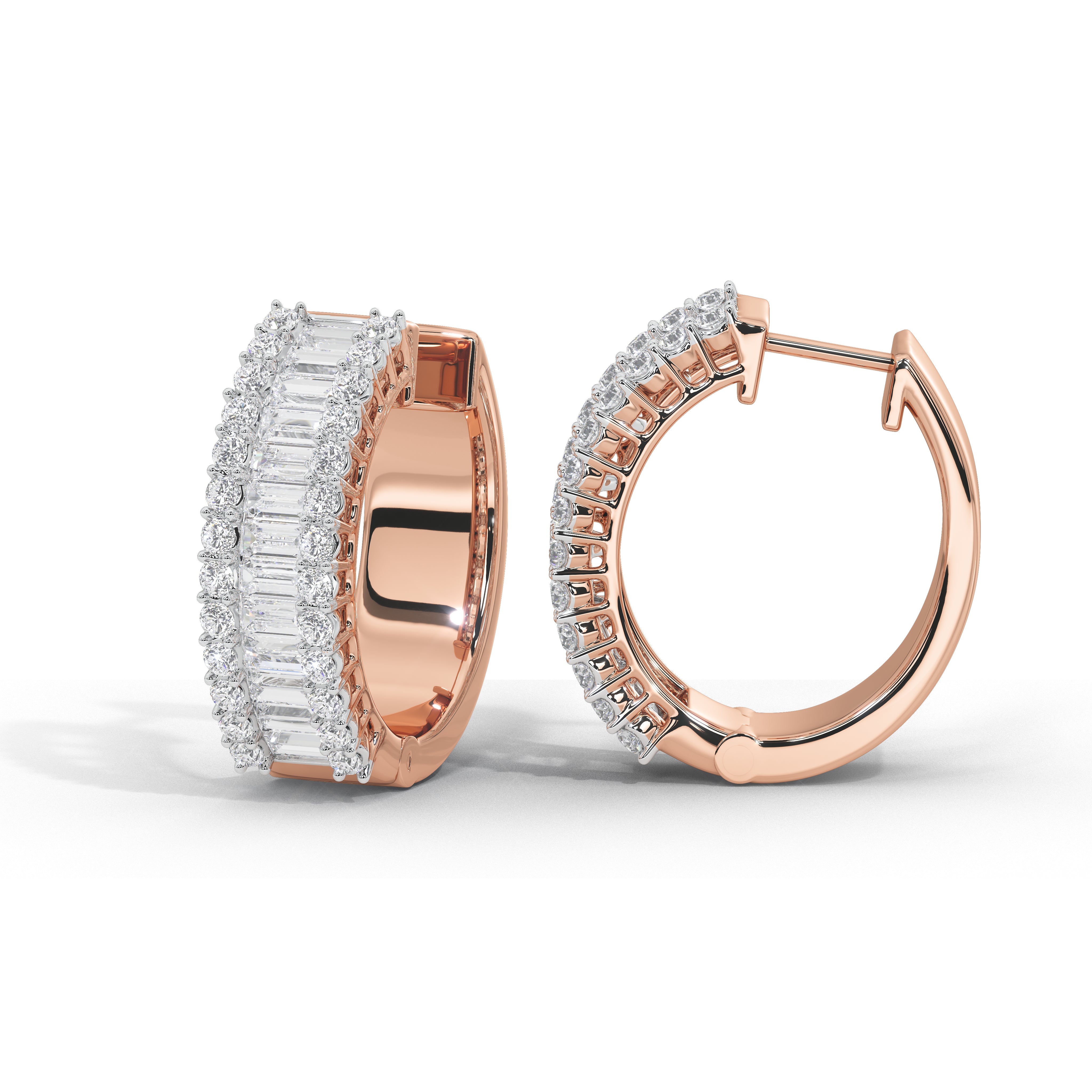 1.6 Carat Corinna Baguette Hoops
