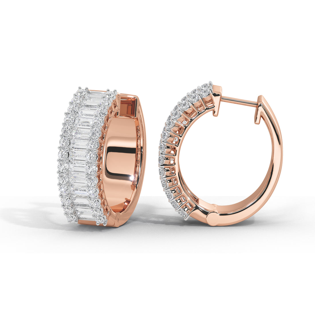 1.6 Carat Corinna Baguette Hoops
