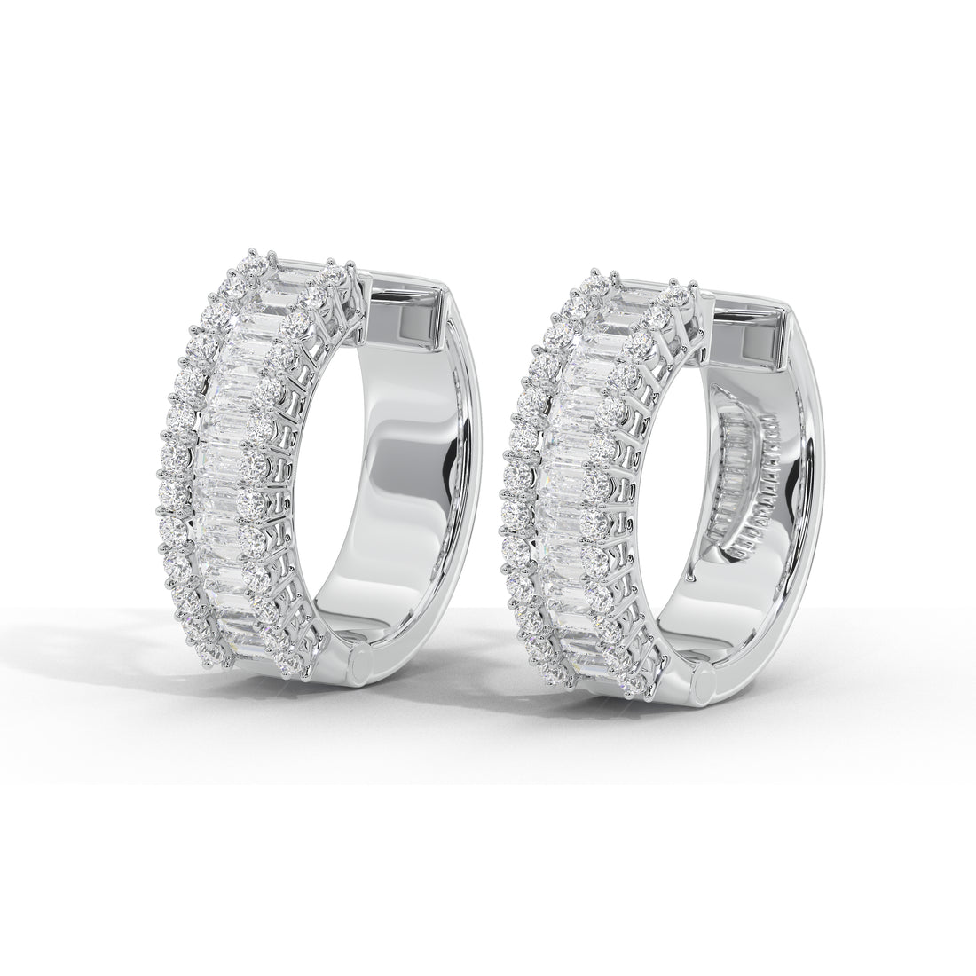 1.6 Carat Corinna Baguette Hoops