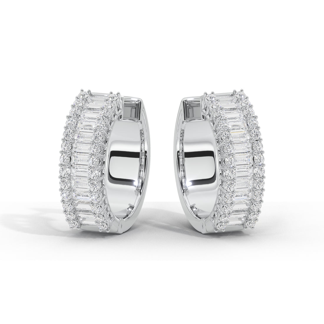 1.6 Carat Corinna Baguette Hoops