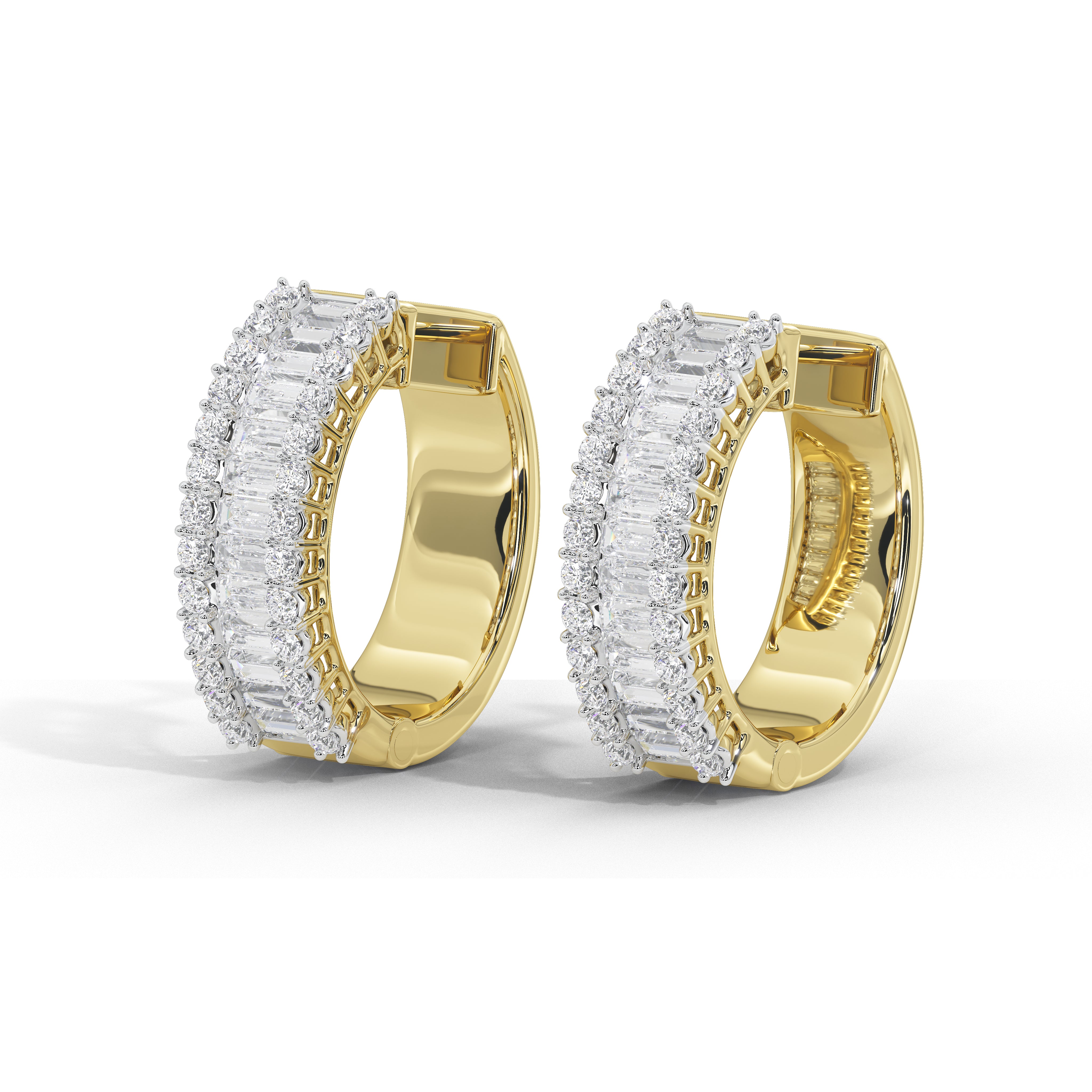 1.6 Carat Corinna Baguette Hoops