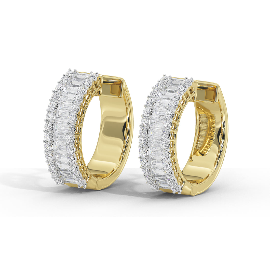1.6 Carat Corinna Baguette Hoops