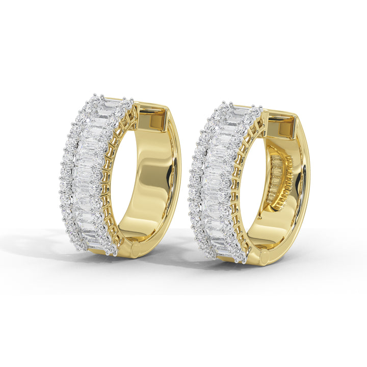 1.6 Carat Corinna Baguette Hoops