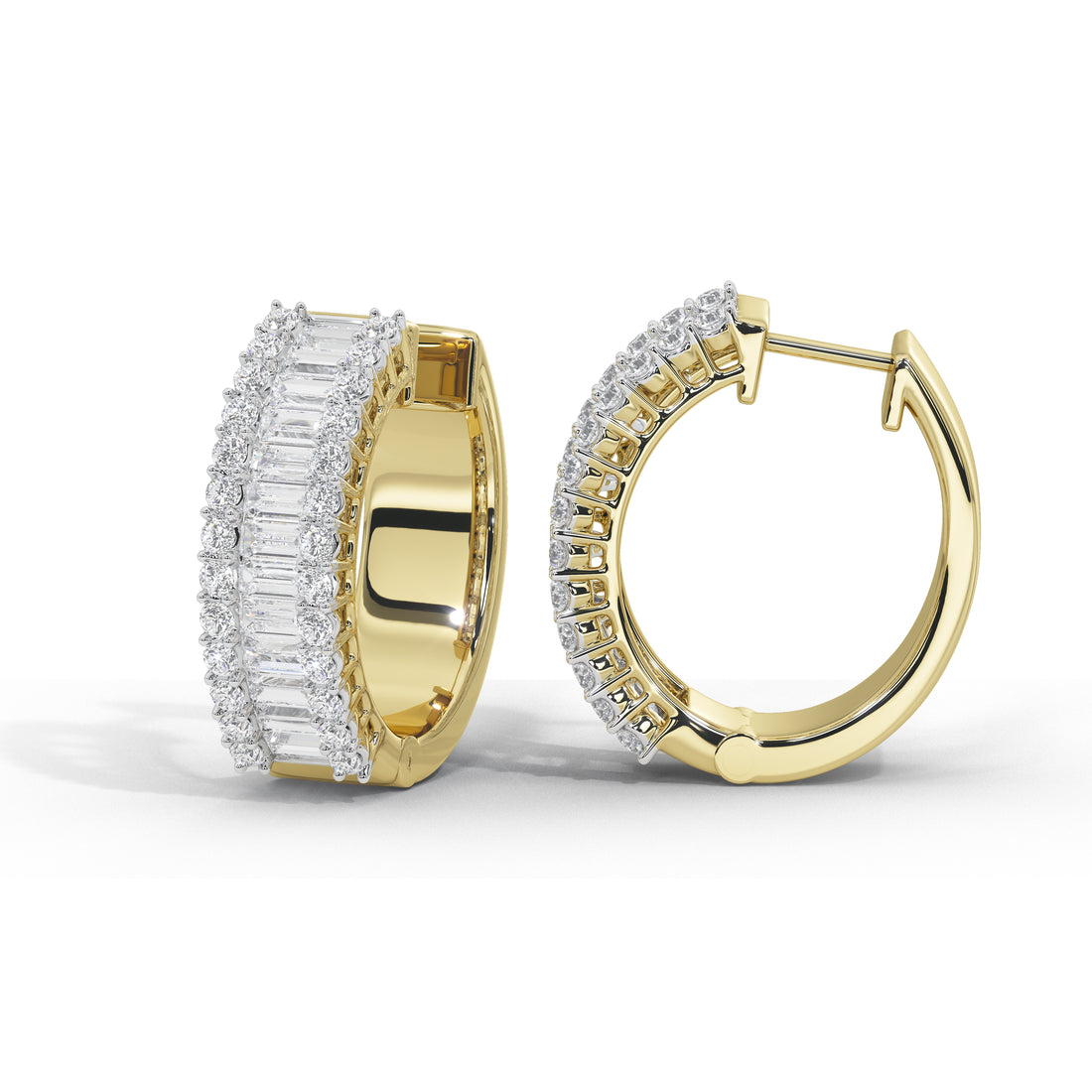 1.6 Carat Corinna Baguette Hoops