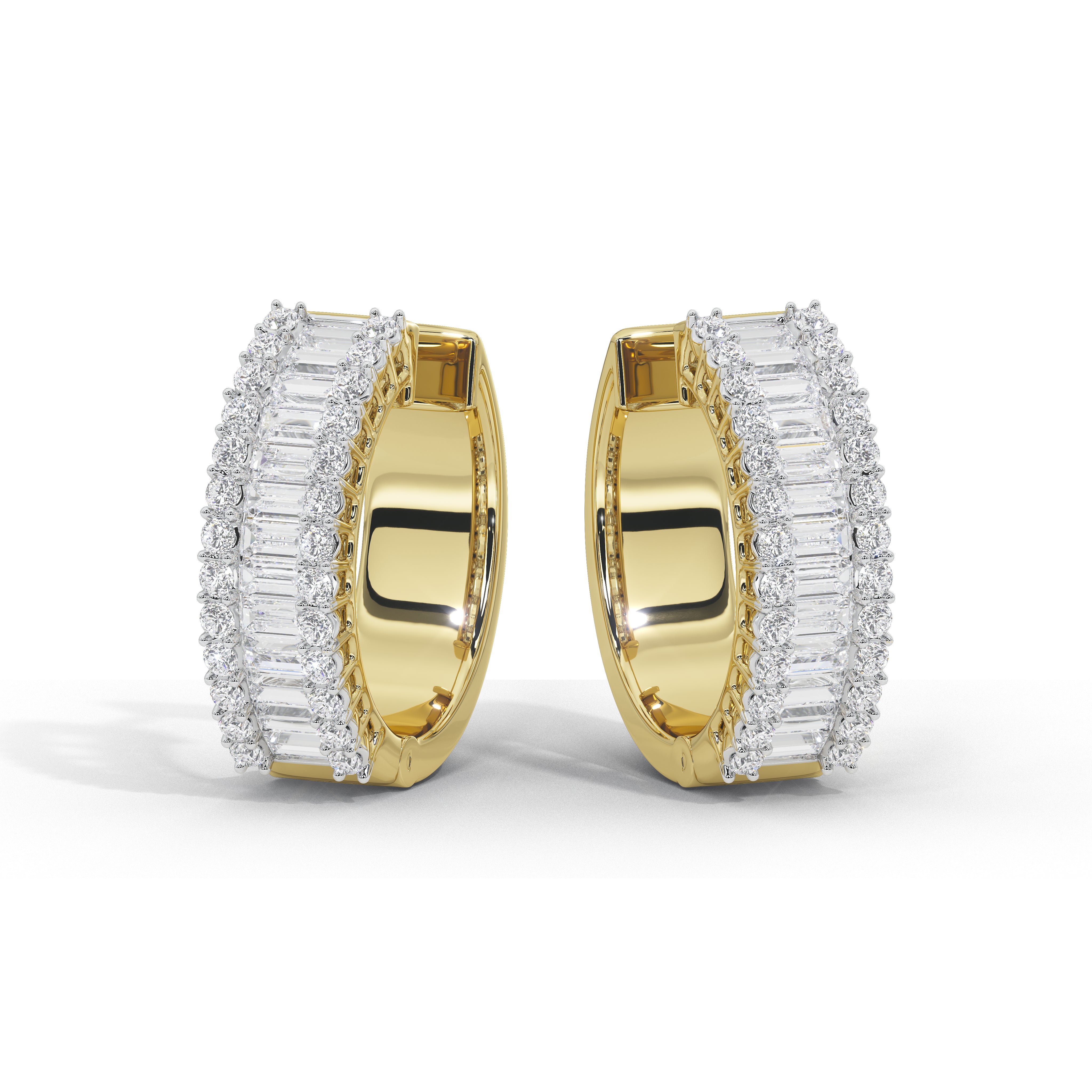 1.6 Carat Corinna Baguette Hoops