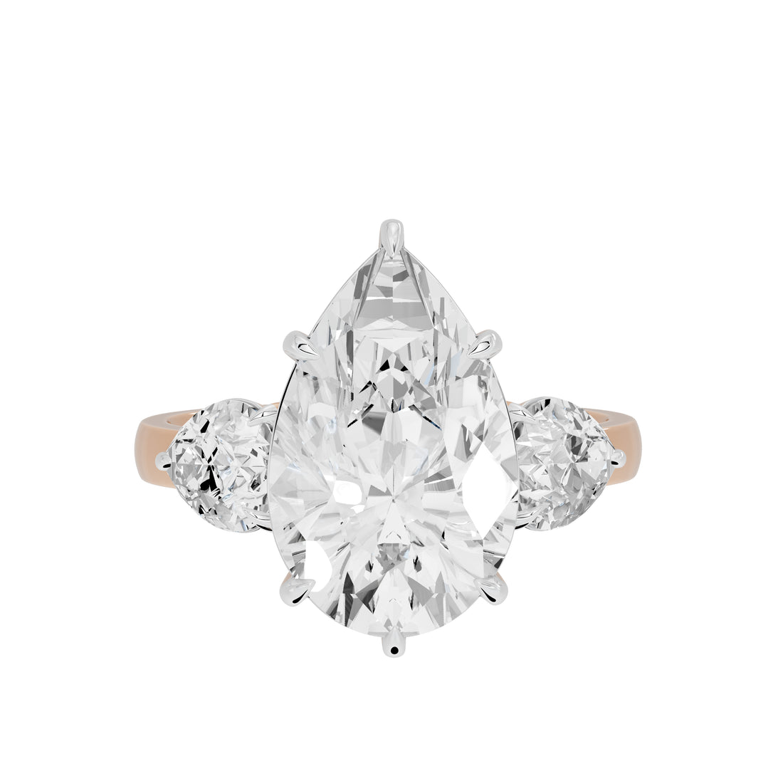 5 Carat Solange Pear Solitaire Ring